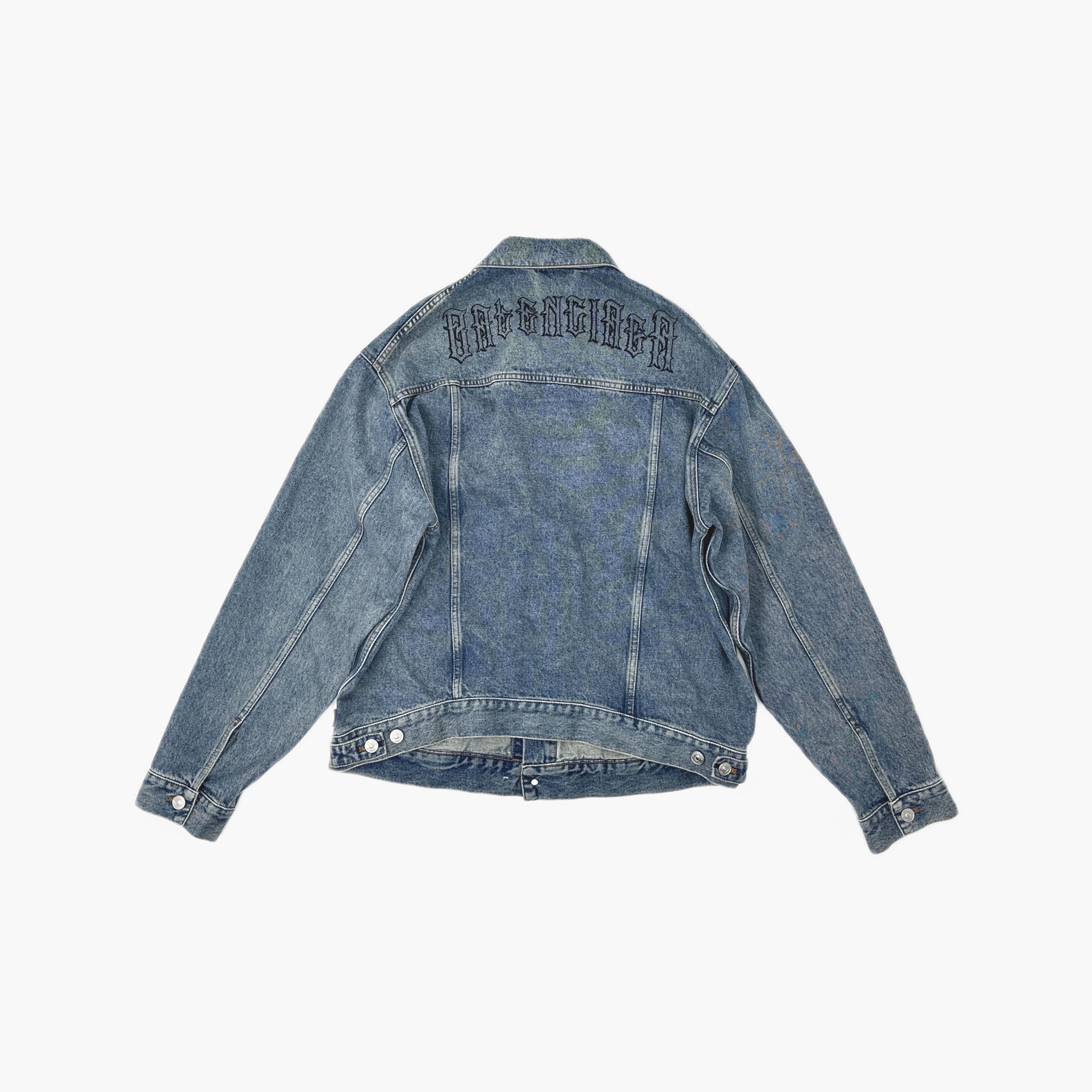 Balenciaga Balenciaga Back Logo Denim Jacket Size 36 Size XS / US 0-2 / IT 36-38 - 2 Thumbnail