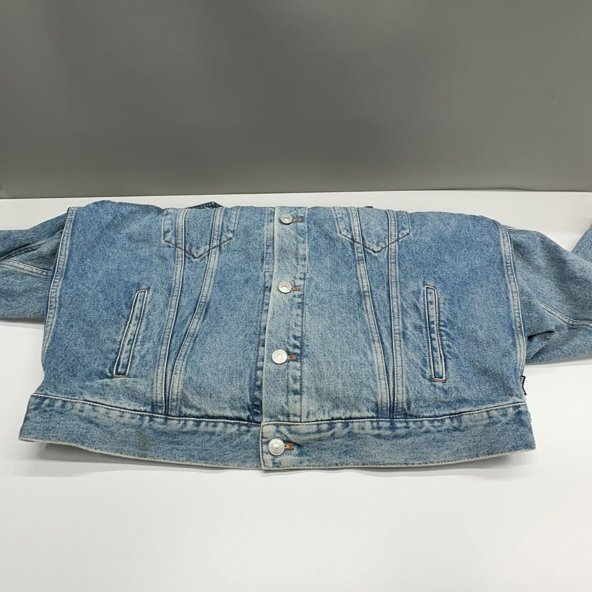 Balenciaga Balenciaga Back Logo Denim Jacket Size 36 Size XS / US 0-2 / IT 36-38 - 9 Thumbnail