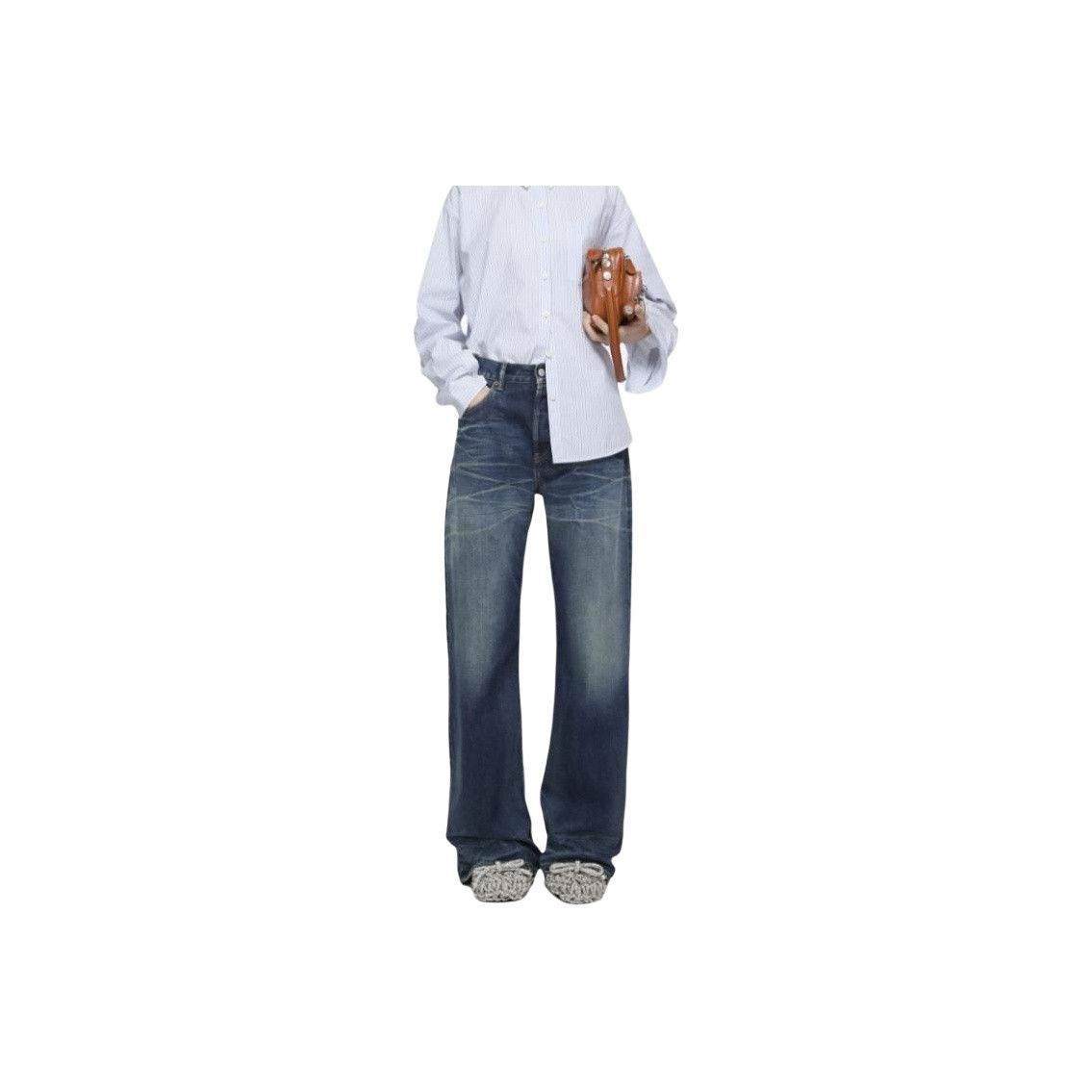 Acne Studios Acne Studios Leather Patch Jeans Size 28 Size 28" / US 6 / IT 42 - 7 Thumbnail