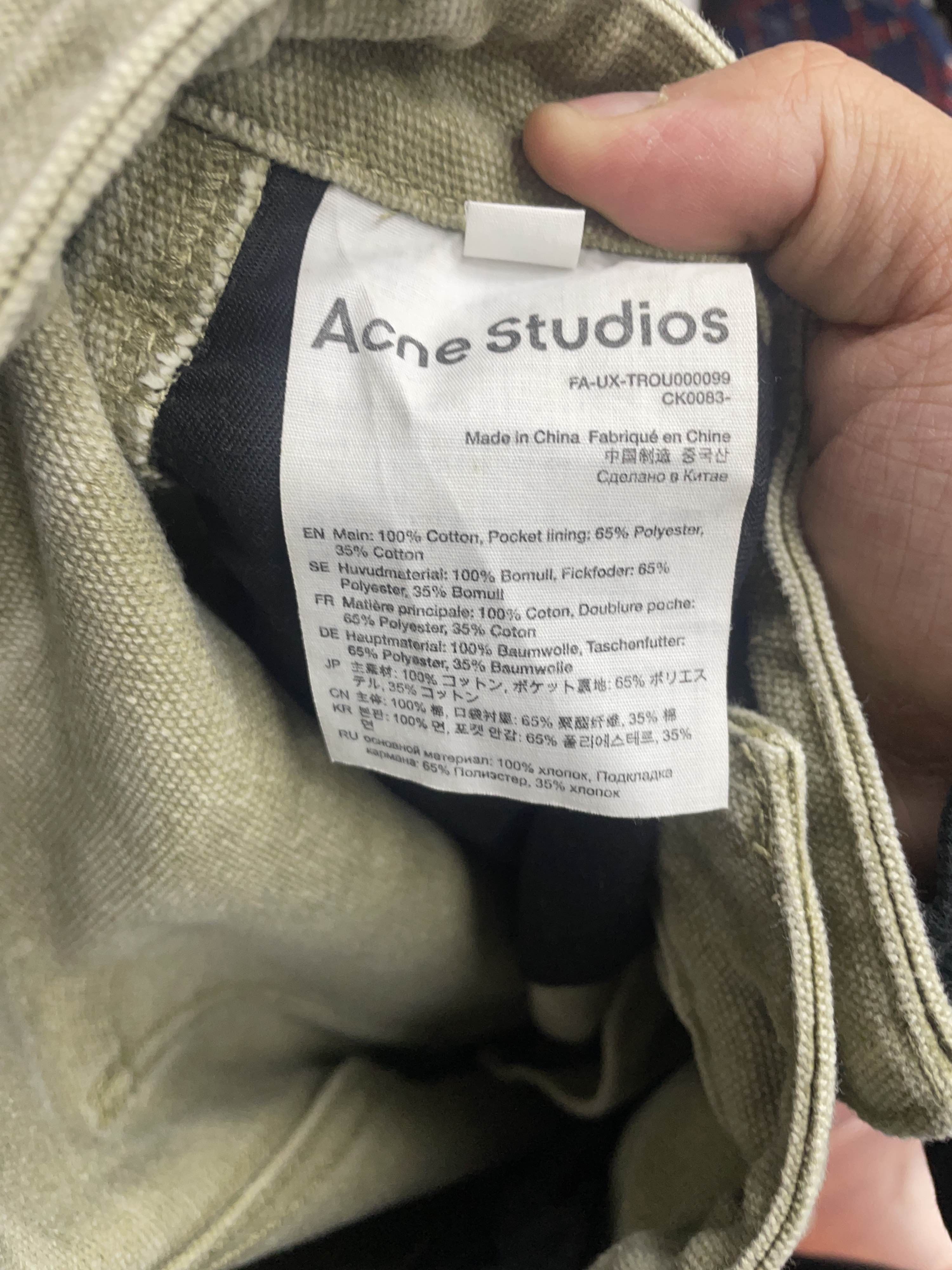 Acne Studios Acne Studios Canvas Casual Pants Size 28 Size US 28 / EU 44 - 4 Thumbnail