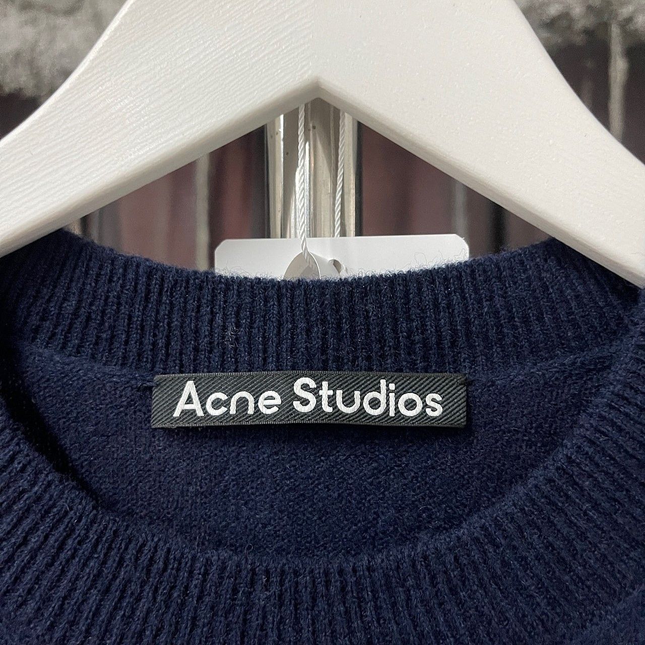 Acne Studios Acne Studios Face Patch Wool Sweater Size M Size US M / EU 48-50 / 2 - 3 Thumbnail
