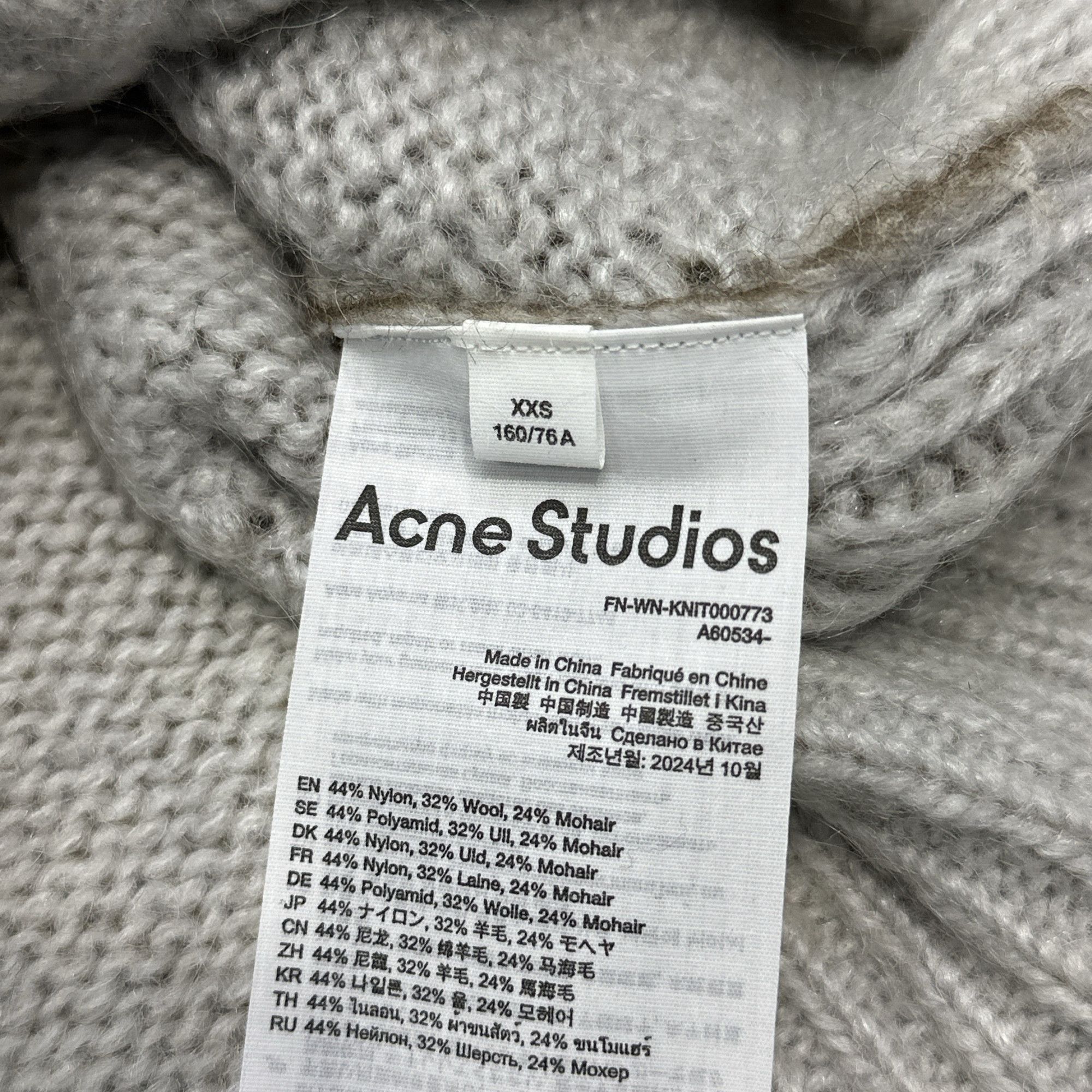 Acne Studios Acne Studios Mohair Blend Cardigan Size XXS Size XXS / US 00 / IT 34 - 4 Thumbnail