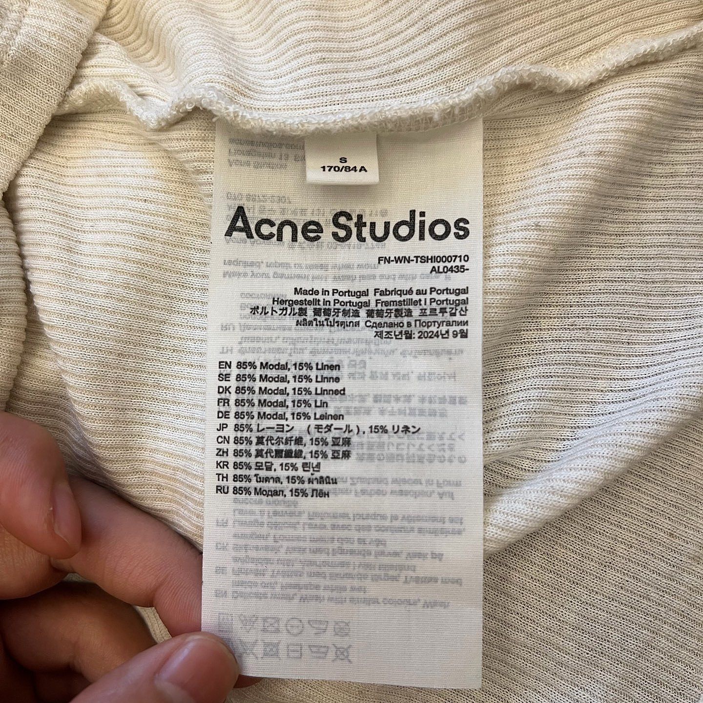 Acne Studios Acne Studios Logo Graphic Long Sleeve T-Shirt Size S Size S / US 4 / IT 40 - 4 Thumbnail