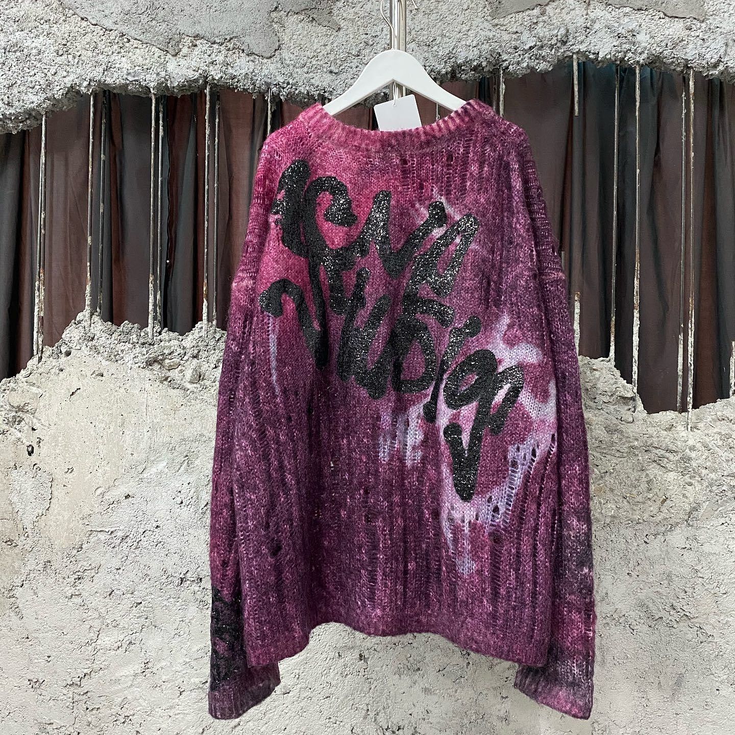 Acne Studios Acne Studios Tie-Dye Distressed Mohair Sweater Size M Size US M / EU 48-50 / 2 - 2 Thumbnail