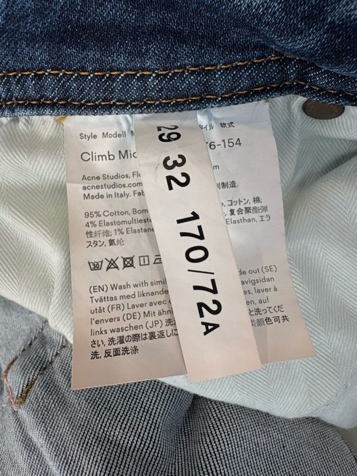 Acne Studios Acne Studios Climb Mid Denim Jeans Size 29 Size US 32 / EU 48 - 4 Thumbnail