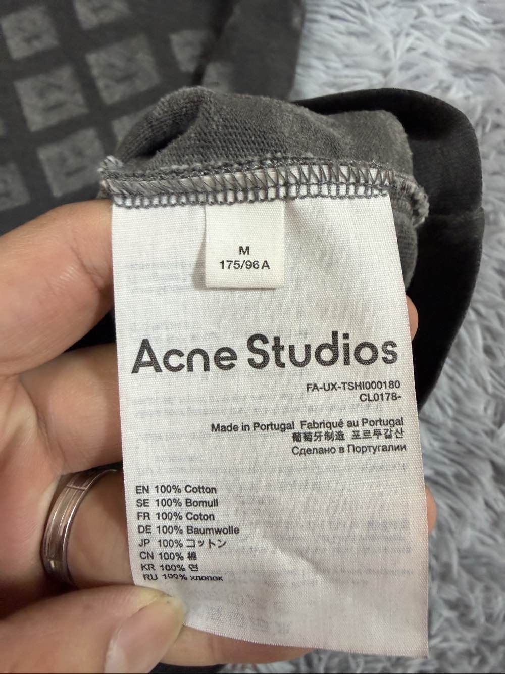 Acne Studios Acne Studios Square Print T-Shirt Size M Size US M / EU 48-50 / 2 - 4 Thumbnail