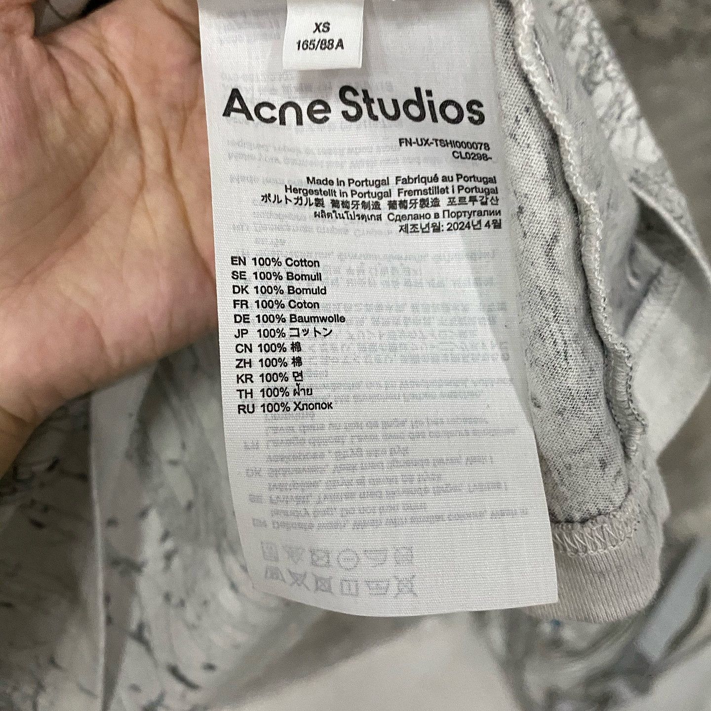 Acne Studios Acne Studios Tie Dye Print T-Shirt XS Size US XS / EU 42 / 0 - 4 Thumbnail