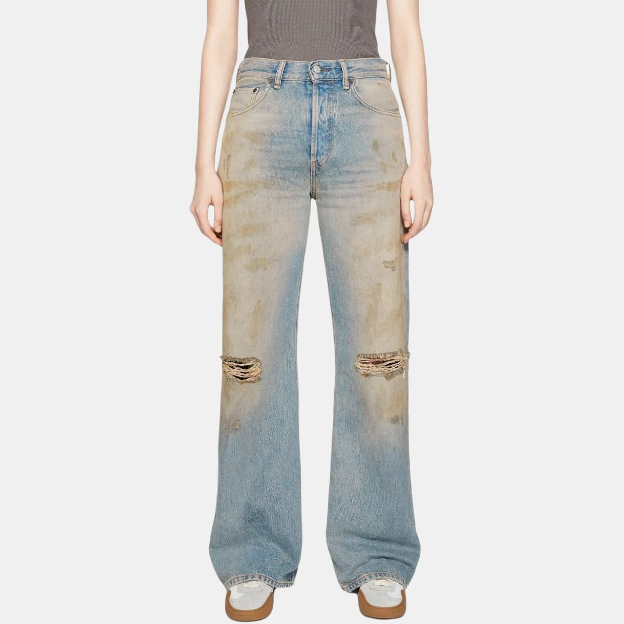 Acne Studios Acne Studios Distressed Cotton Jeans Size 29/32 Size 29" - 11 Thumbnail