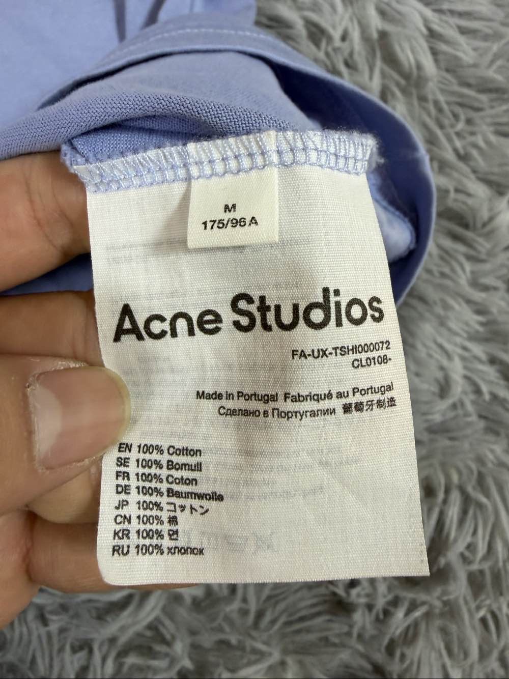 Acne Studios Acne Studios Face Patch T-Shirt Size M Size US M / EU 48-50 / 2 - 4 Thumbnail