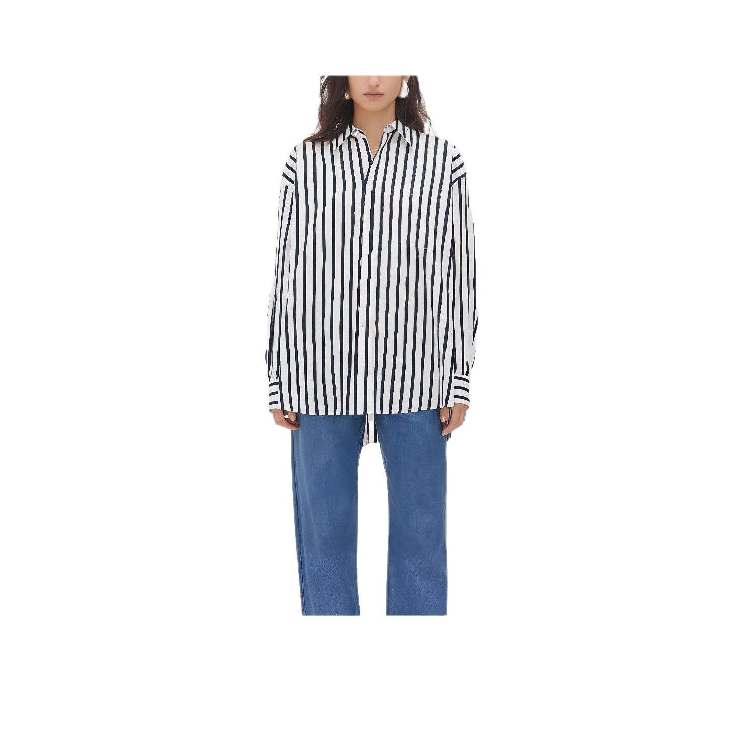 Bottega Veneta Bottega Veneta Striped Button Up Shirt IT 36 Size XS / US 0-2 / IT 36-38 - 8 Thumbnail