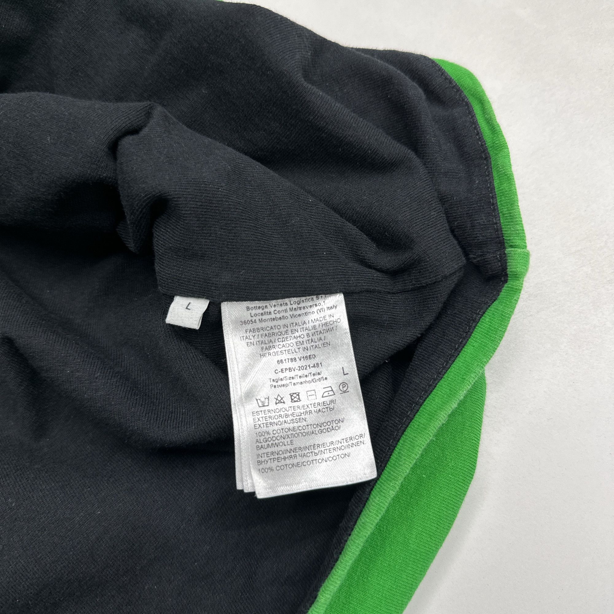 Bottega Veneta Bottega Veneta Green Cotton T-Shirt Size L Size US L / EU 52-54 / 3 - 4 Thumbnail