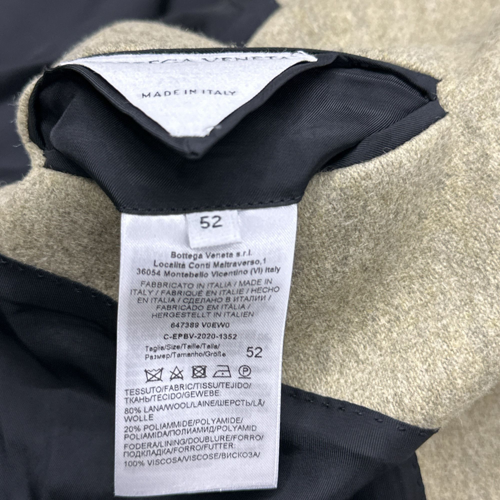 Bottega Veneta Bottega Veneta Wool Coat Size 52 Size US L / EU 52-54 / 3 - 4 Thumbnail
