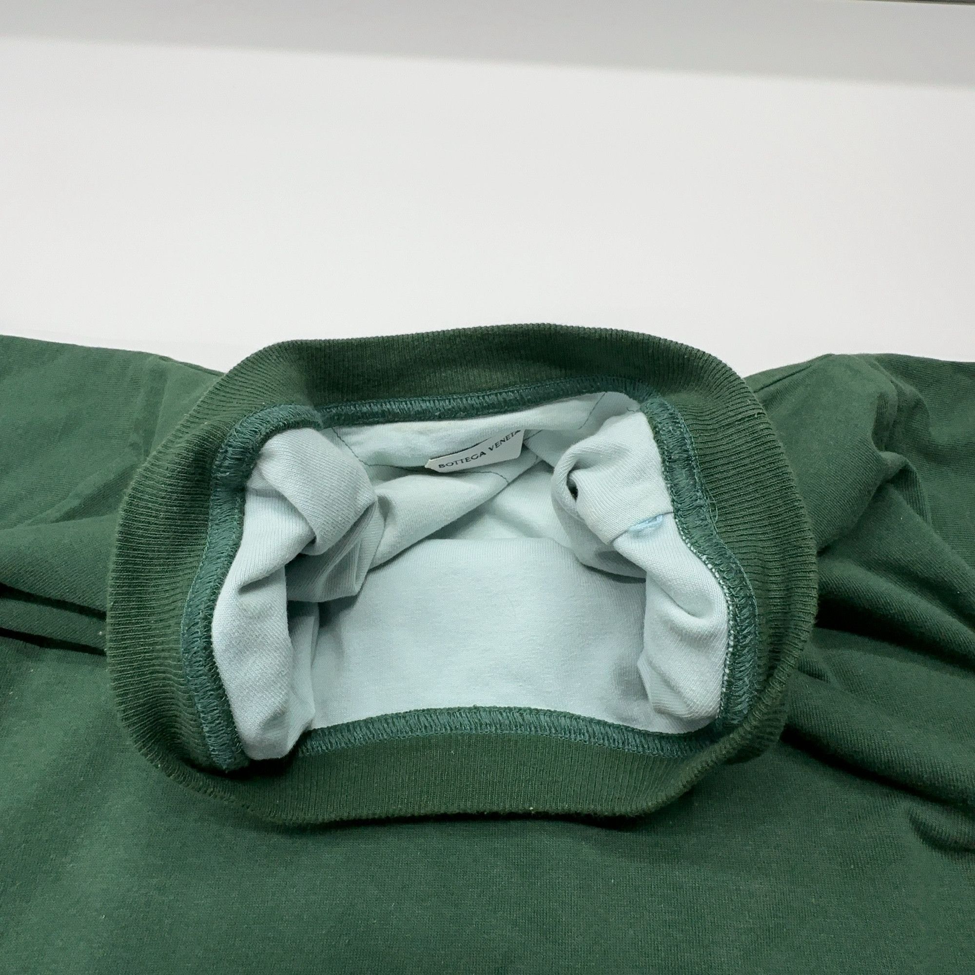 Bottega Veneta Bottega Veneta Green Cotton T-Shirt Size M Size US M / EU 48-50 / 2 - 5 Thumbnail