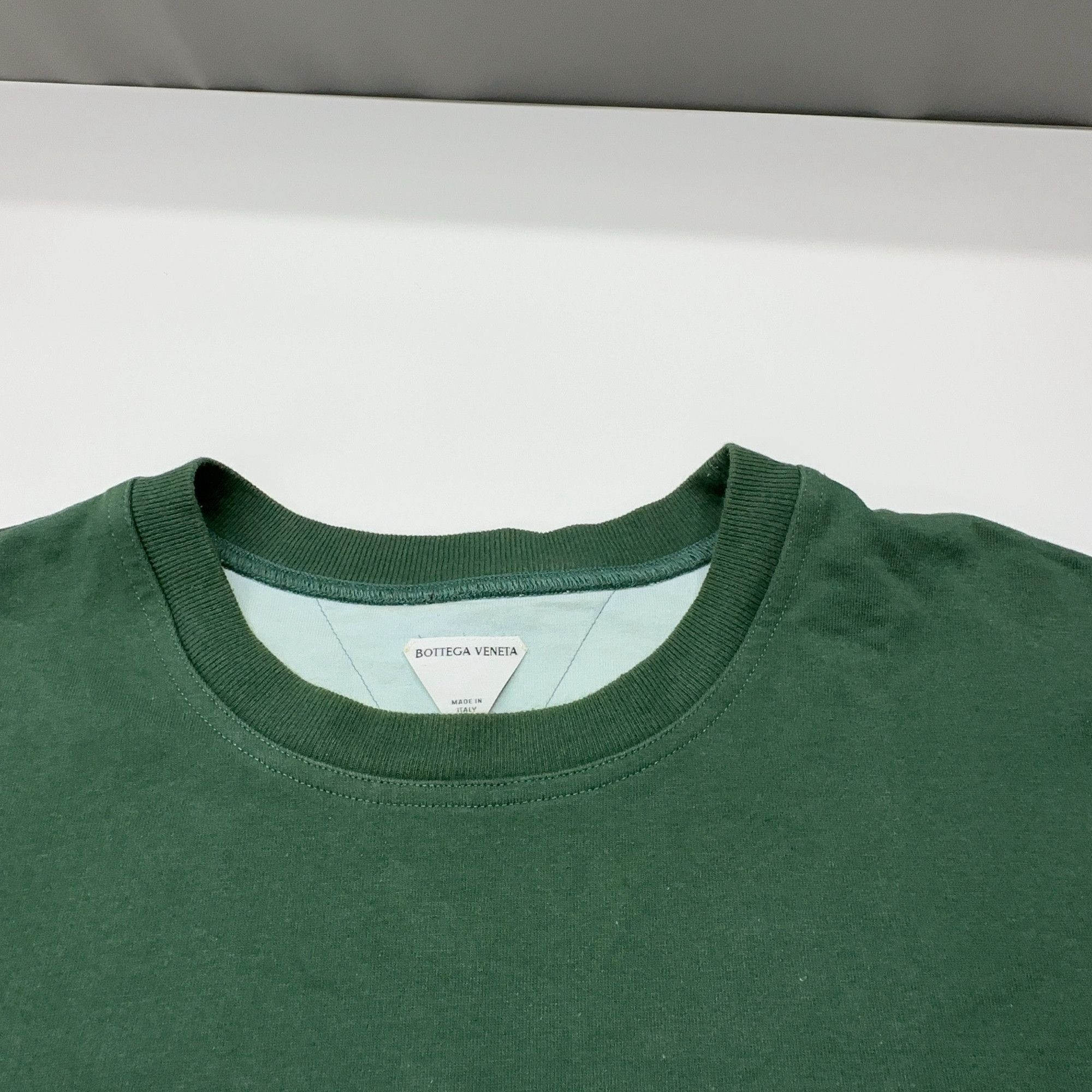 Bottega Veneta Bottega Veneta Green Cotton T-Shirt Size M Size US M / EU 48-50 / 2 - 6 Thumbnail