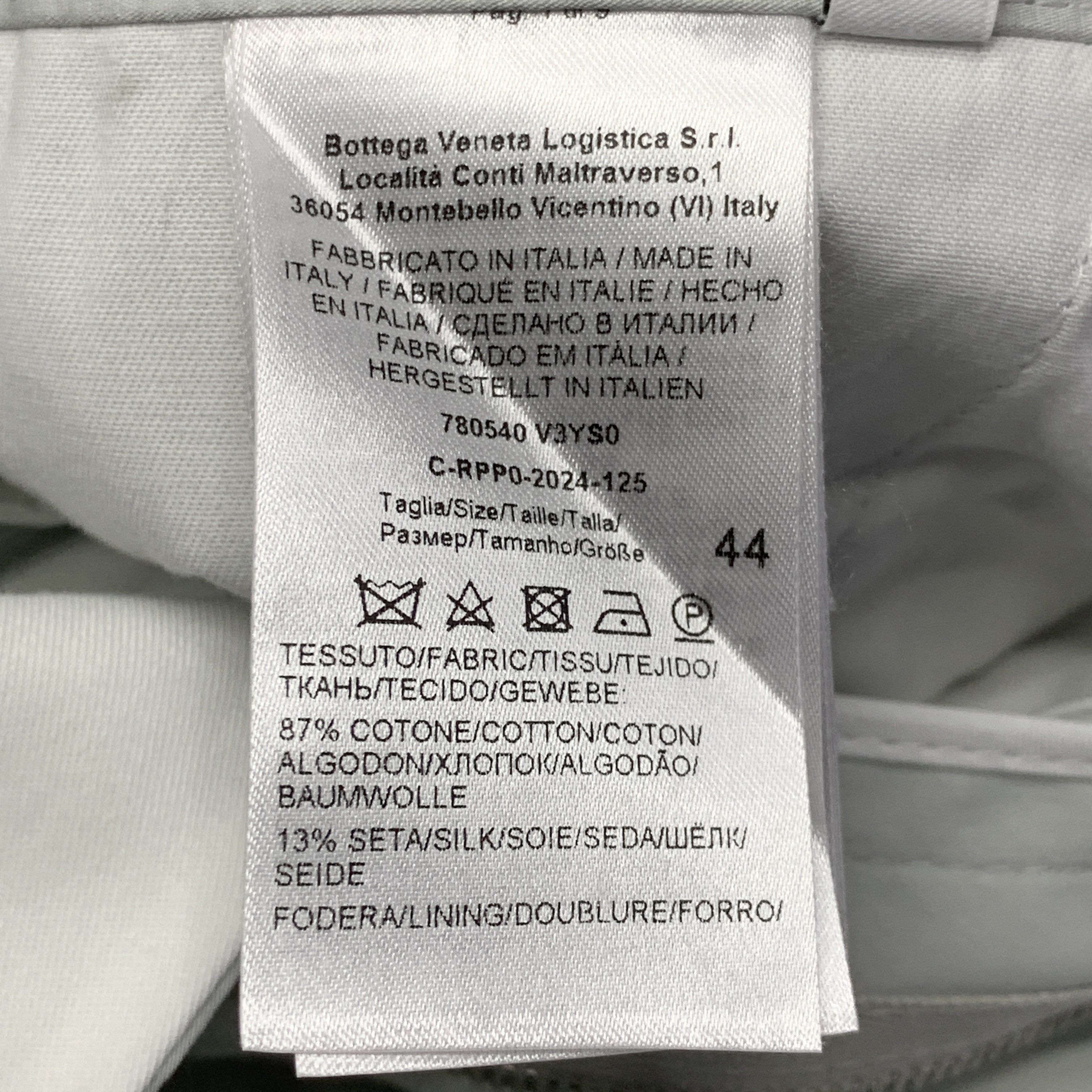 Bottega Veneta Bottega Veneta Cotton Silk Trousers Size 44 Size US 28 / EU 44 - 4 Thumbnail