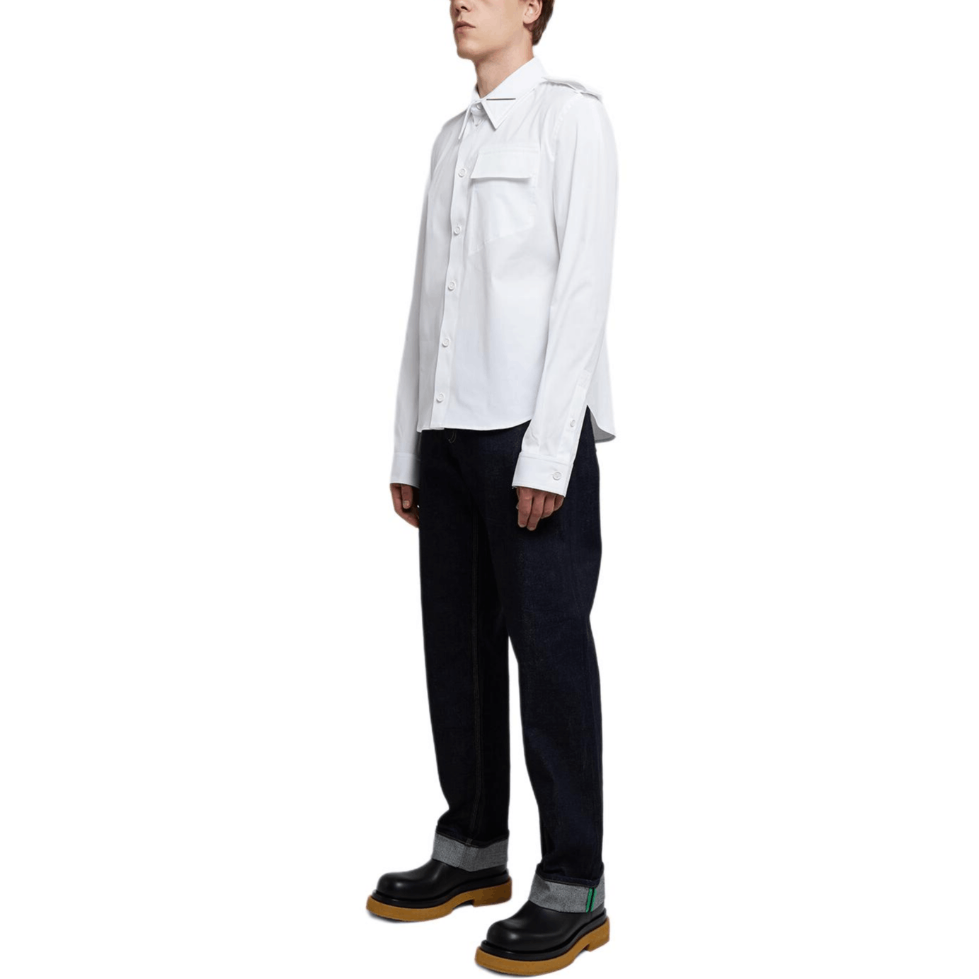 Bottega Veneta Bottega Veneta Shoulder Detail Shirt Size 50 Size US M / EU 48-50 / 2 - 12 Thumbnail
