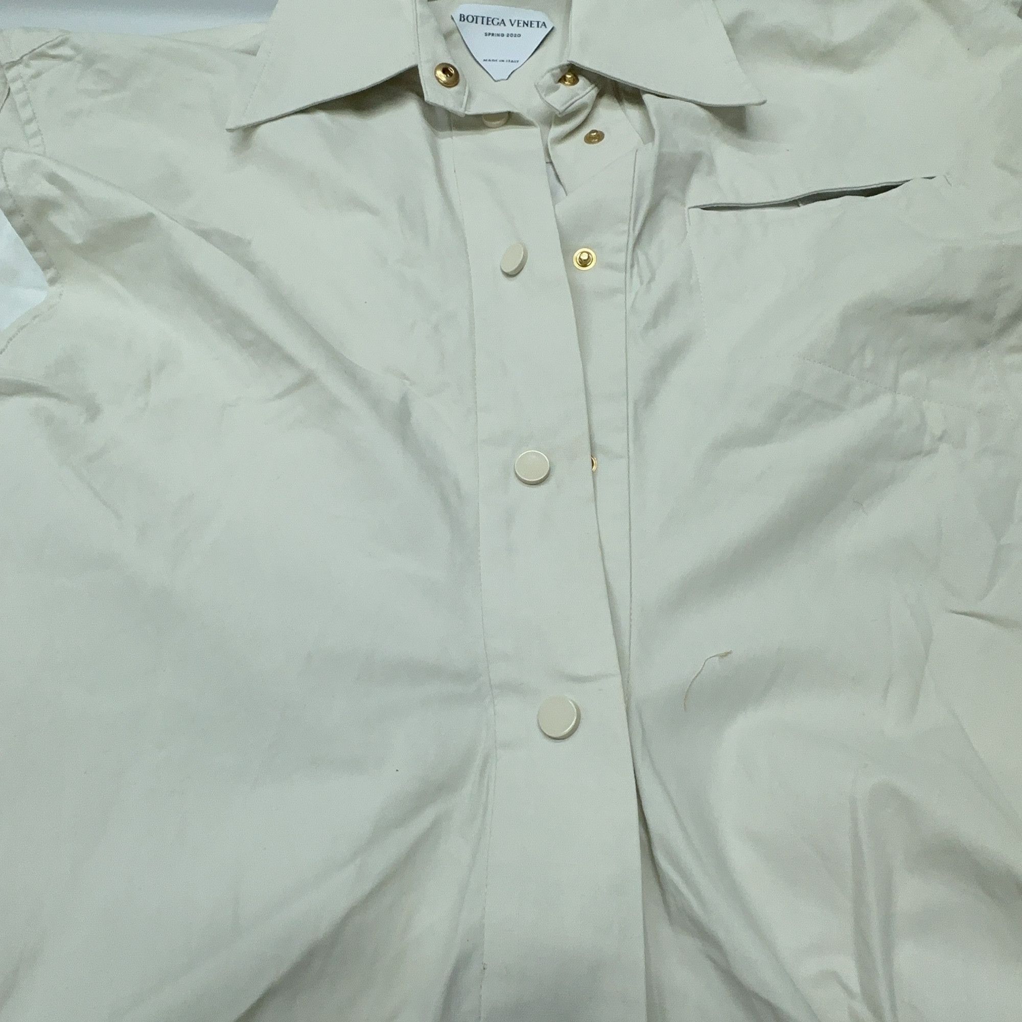Bottega Veneta Bottega Veneta Sleeveless Shirt Dress Beige Size 38 Size XS / US 0-2 / IT 36-38 - 6 Thumbnail