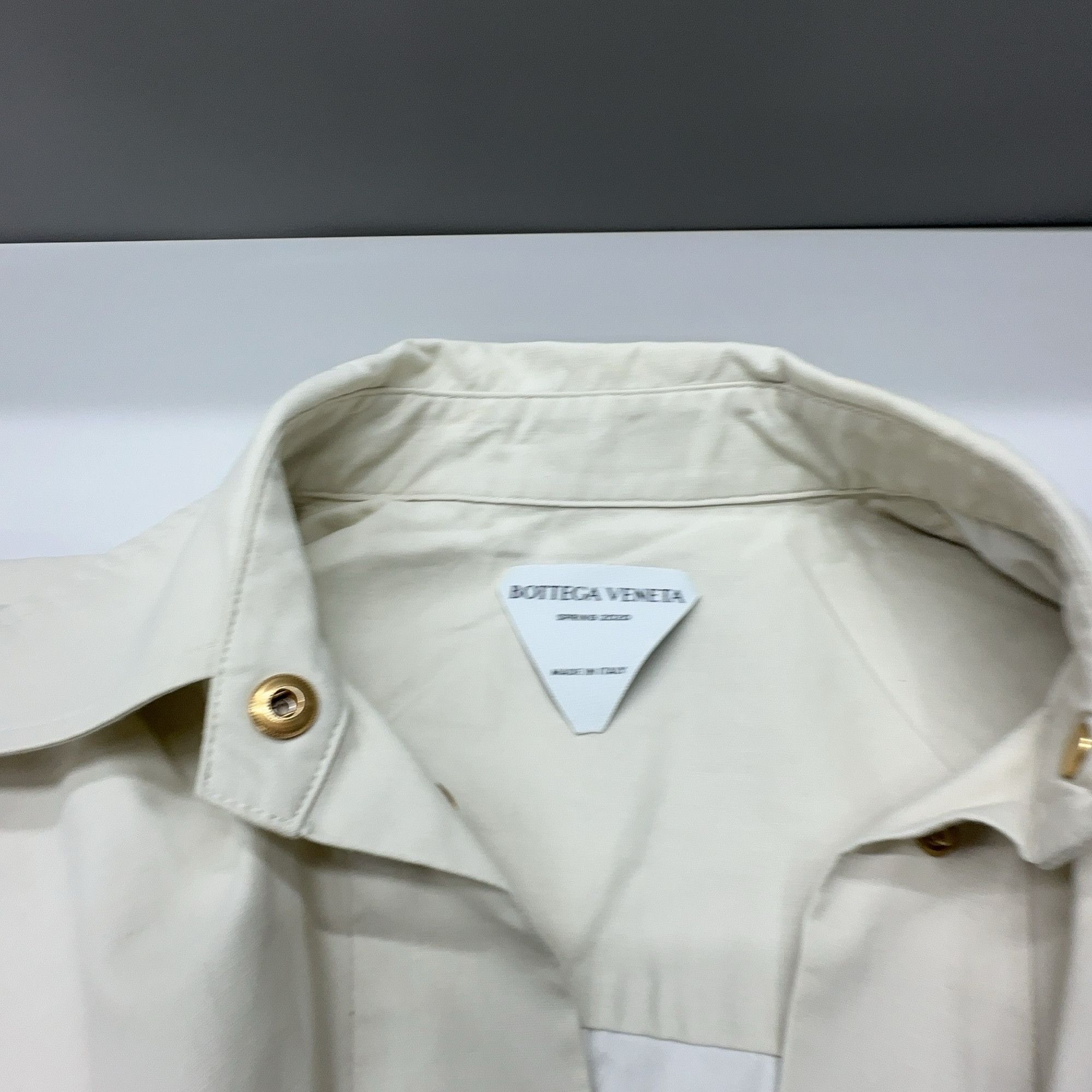 Bottega Veneta Bottega Veneta Sleeveless Shirt Dress Beige Size 38 Size XS / US 0-2 / IT 36-38 - 5 Thumbnail