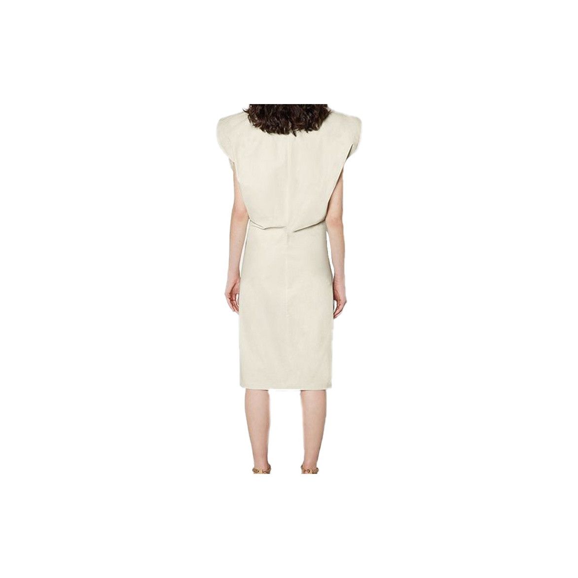Bottega Veneta Bottega Veneta Sleeveless Shirt Dress Beige Size 38 Size XS / US 0-2 / IT 36-38 - 13 Thumbnail