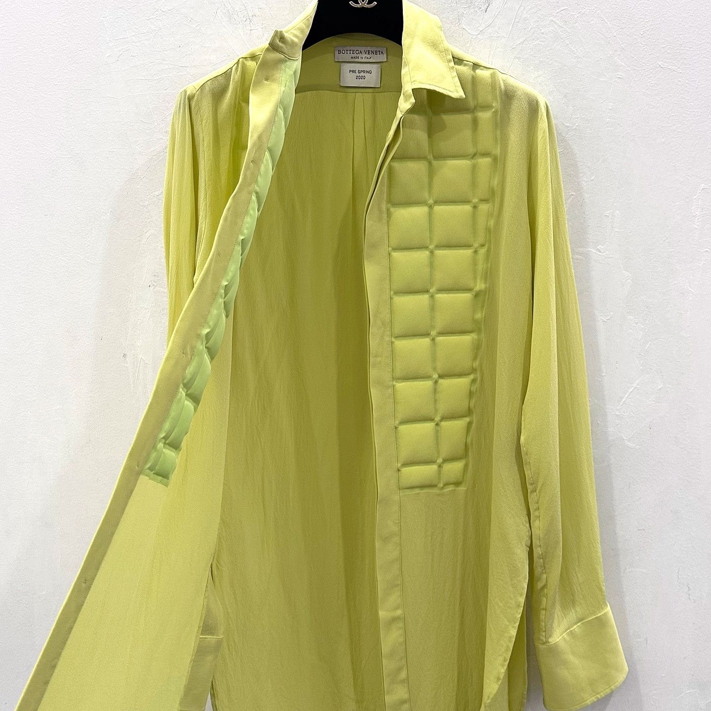 Bottega Veneta Bottega Veneta Quilted Bib Silk Shirt Size IT 38 Size XS / US 0-2 / IT 36-38 - 5 Thumbnail