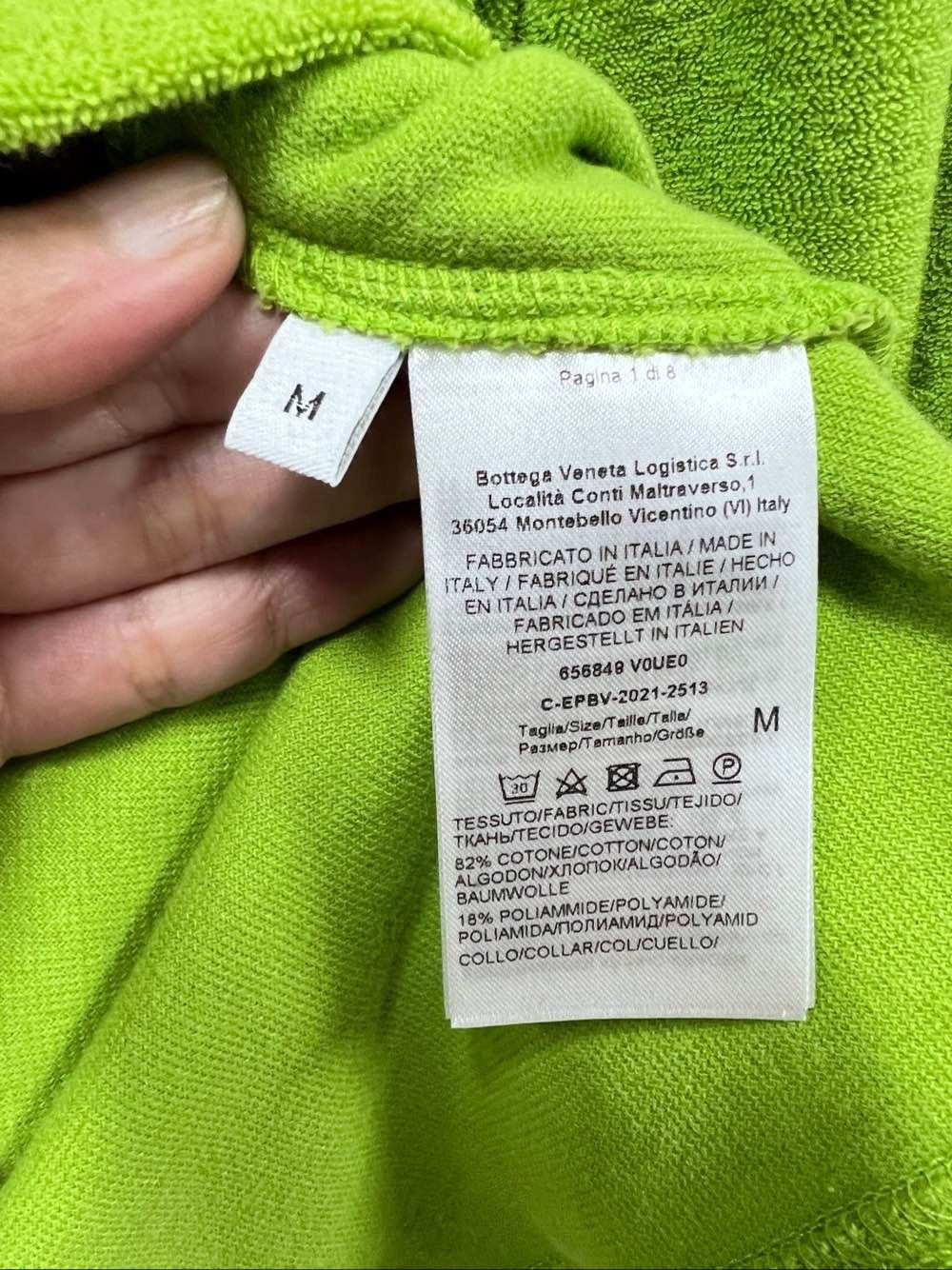 Bottega Veneta Bottega Veneta Terry Cloth Henley T-Shirt Size M Size US M / EU 48-50 / 2 - 4 Thumbnail