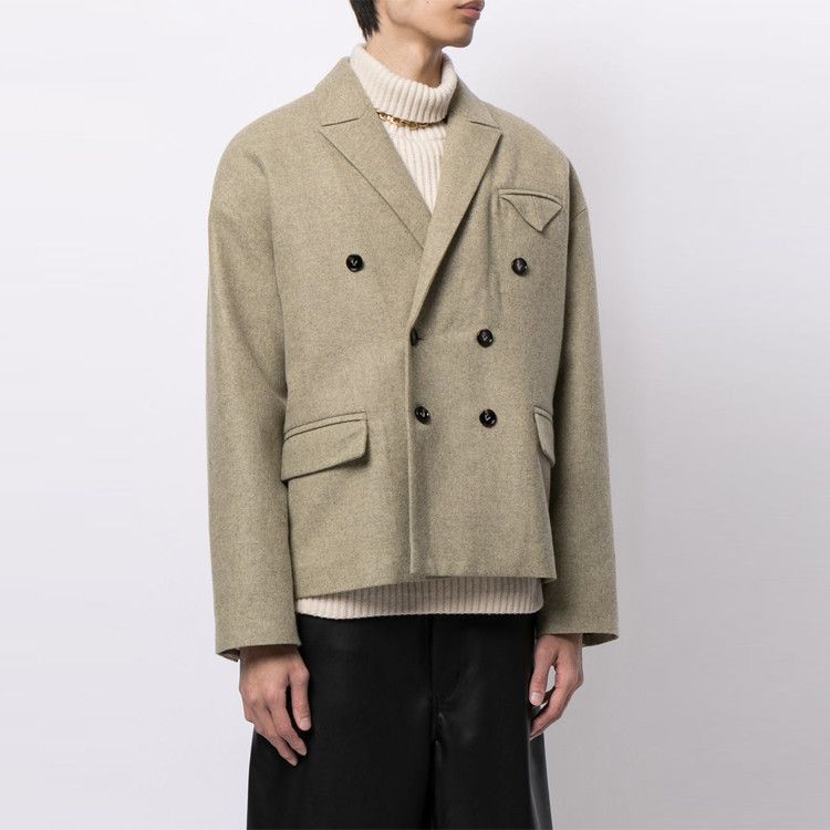 Bottega Veneta Bottega Veneta Wool Double-Breasted Blazer Size 44R Size 44R - 9 Thumbnail