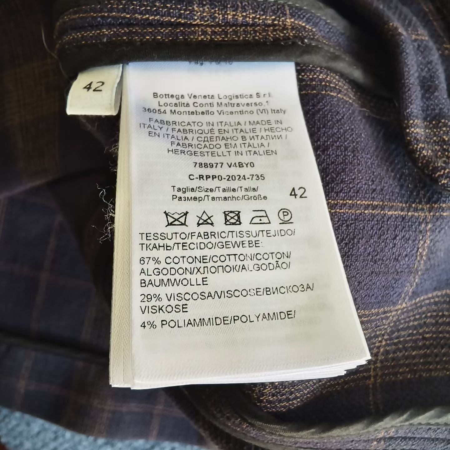 Bottega Veneta Bottega Veneta Plaid Blazer Size 42 Size M / US 6-8 / IT 42-44 - 4 Thumbnail