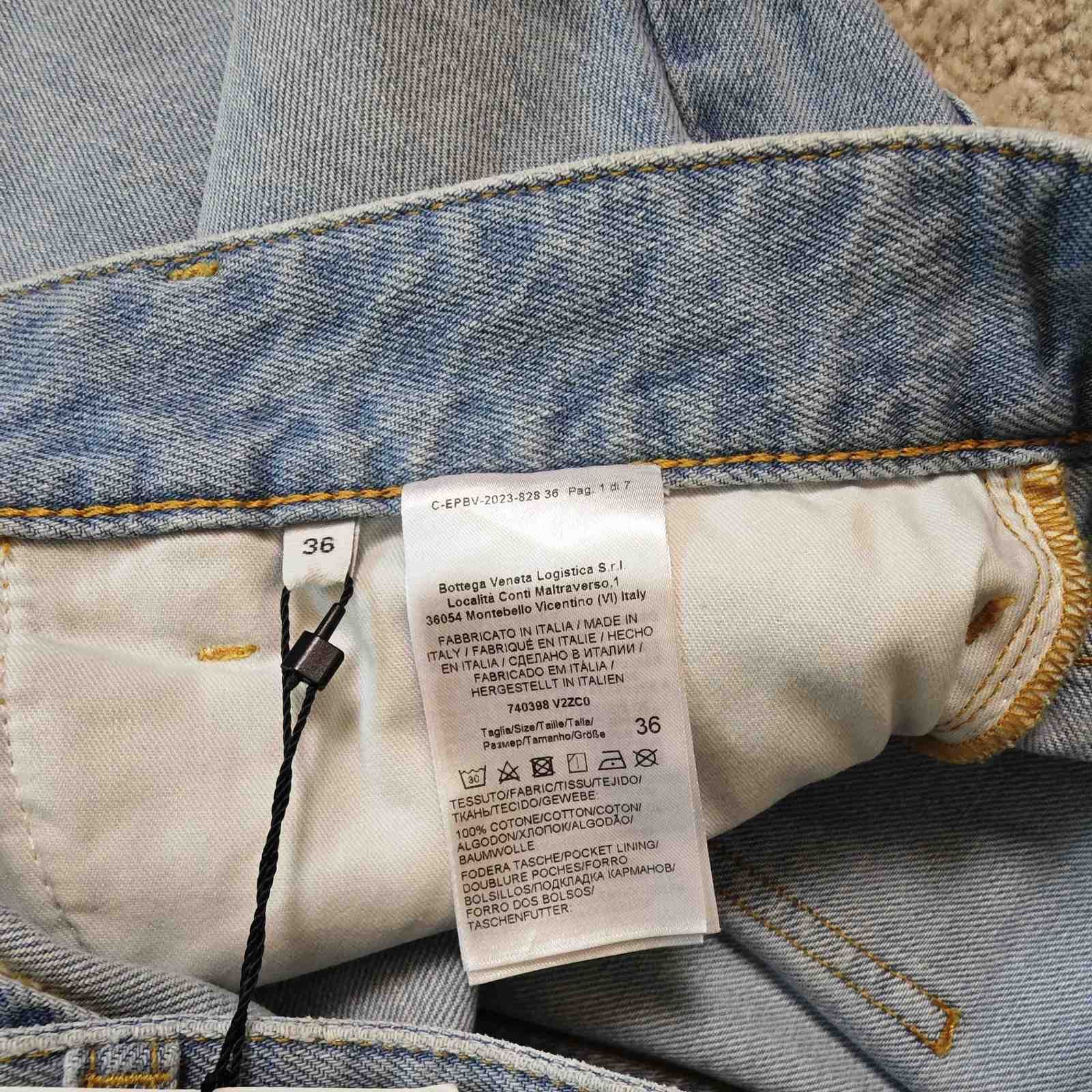 Bottega Veneta Bottega Veneta V-Stitched Wide Leg Jeans 36 Size 25" / US 0 / IT 36 - 4 Thumbnail