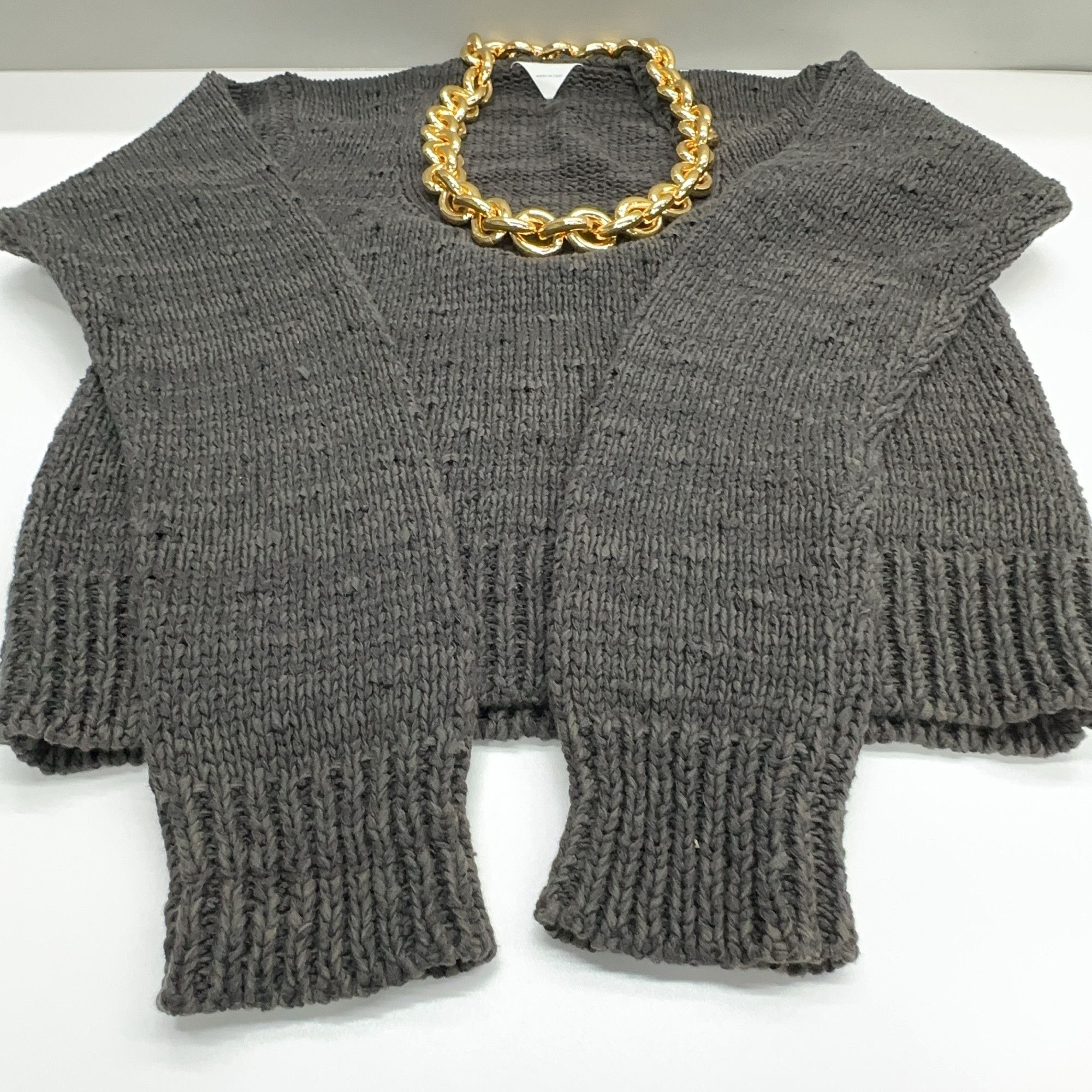 Bottega Veneta Bottega Veneta Chain Knit Sweater Size S Size S / US 4 / IT 40 - 7 Thumbnail
