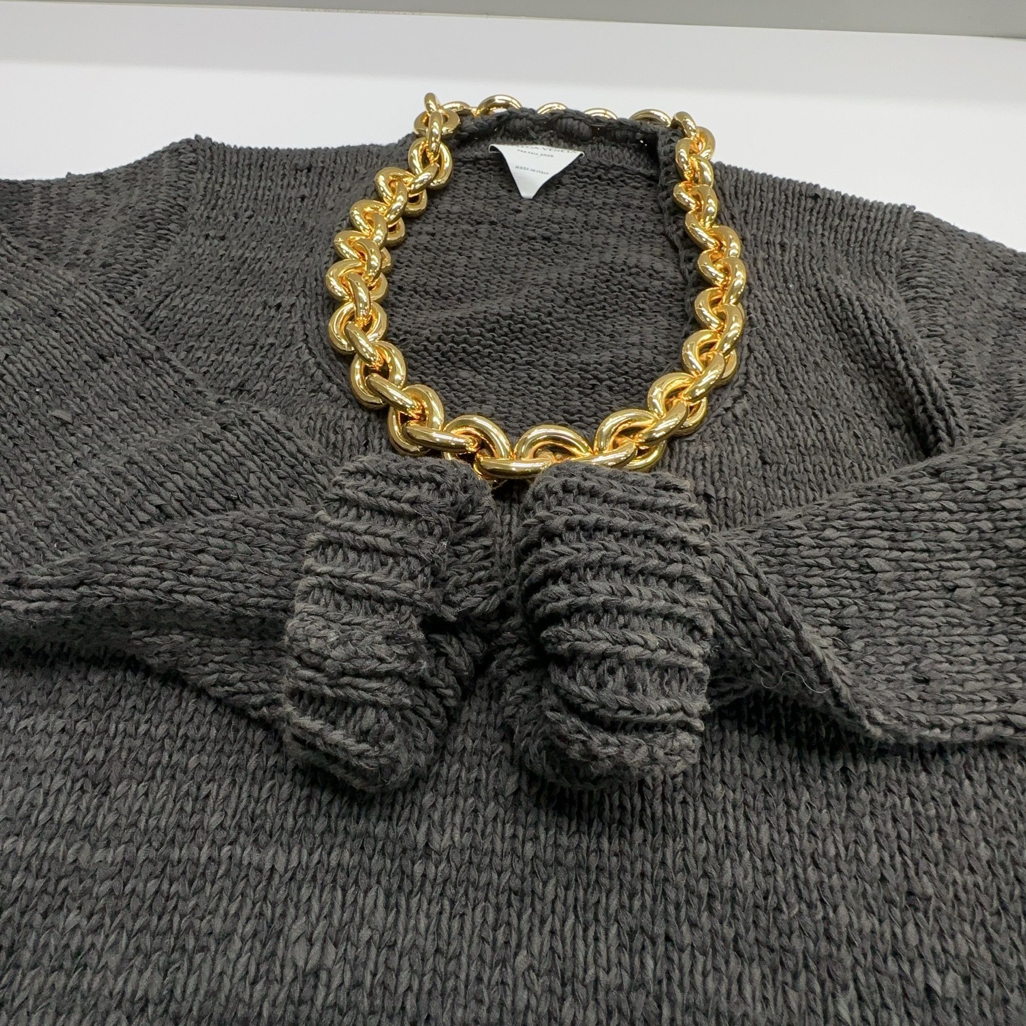 Bottega Veneta Bottega Veneta Chain Knit Sweater Size S Size S / US 4 / IT 40 - 6 Thumbnail
