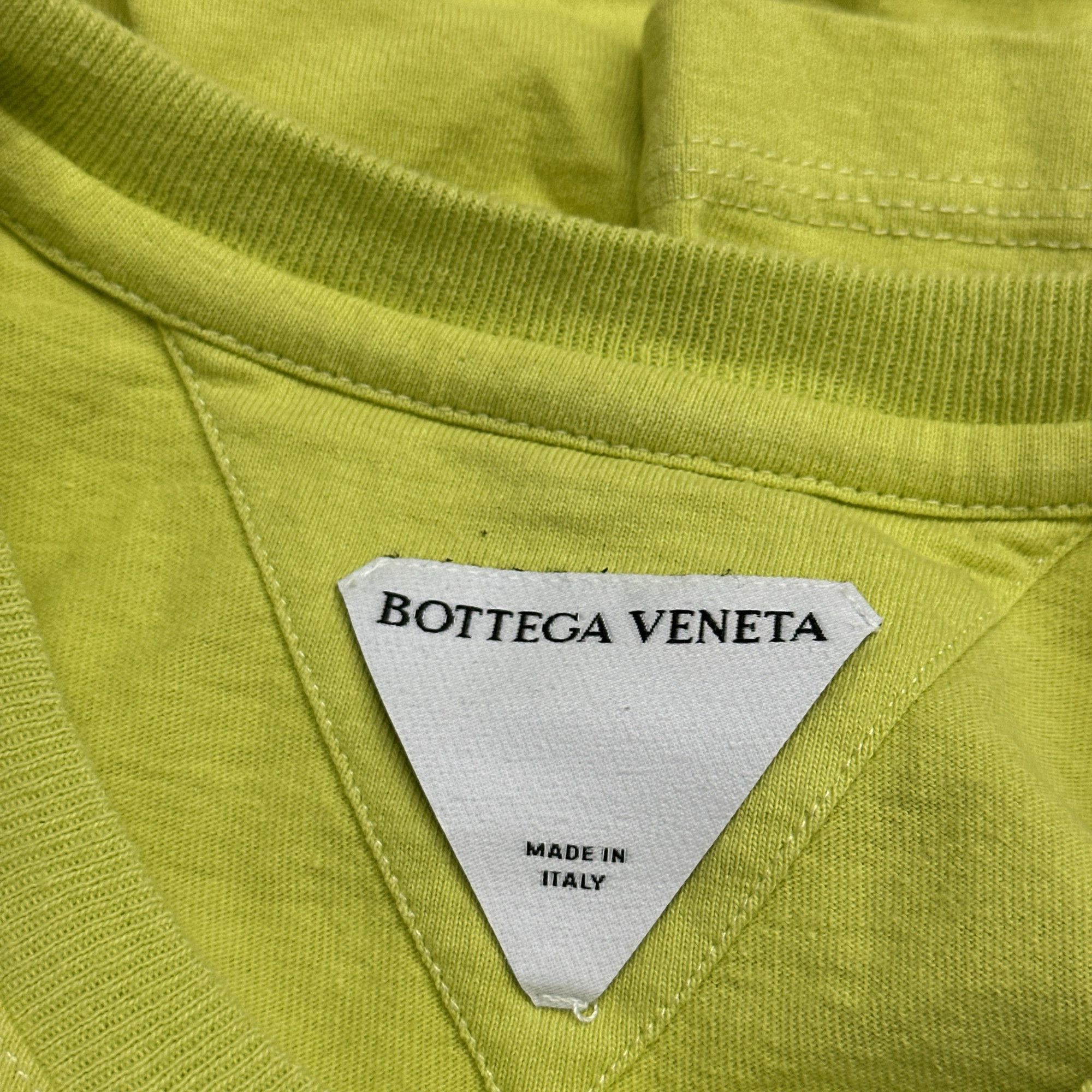 Bottega Veneta Bottega Veneta Green Cotton T-Shirt Size XS Size XS / US 0-2 / IT 36-38 - 3 Thumbnail