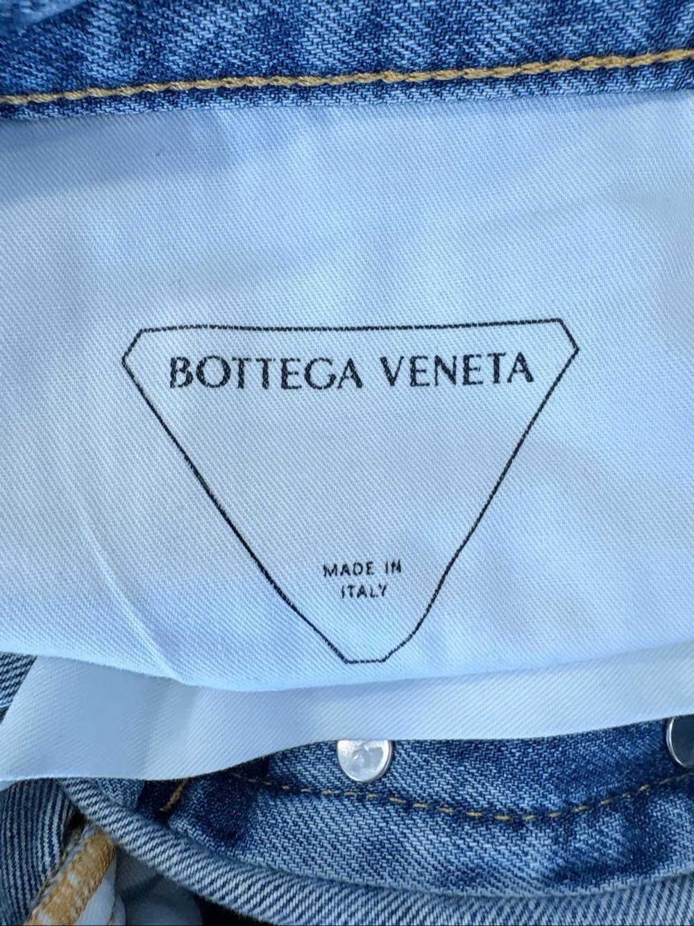 Bottega Veneta Bottega Veneta Green Leather Patch Jeans US 38 / EU 54 Size US 38 / EU 54 - 3 Thumbnail