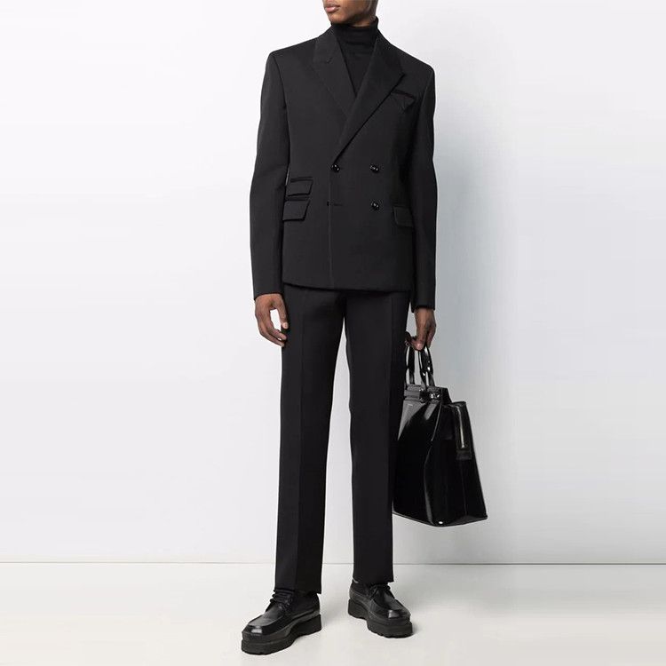 Bottega Veneta Bottega Veneta Wool Double Breasted Blazer Size 36R Size 36R - 9 Thumbnail
