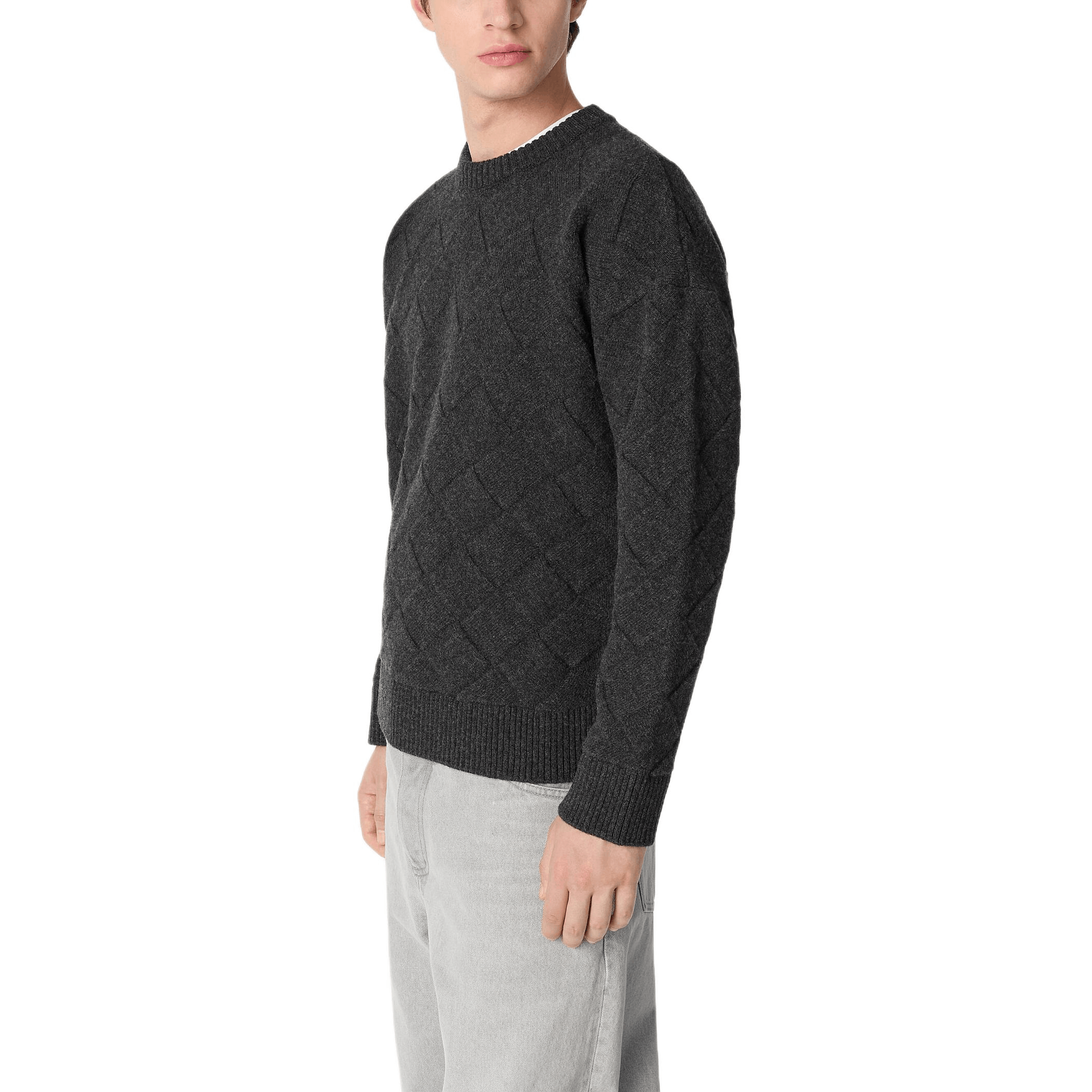 Bottega Veneta Bottega Veneta Diamond Knit Sweater Size L Size US L / EU 52-54 / 3 - 15 Thumbnail