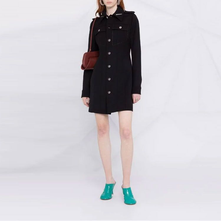 Bottega Veneta Bottega Veneta Wool Blend Mini Dress Size 34 Size XXS / US 00 / IT 34 - 8 Thumbnail