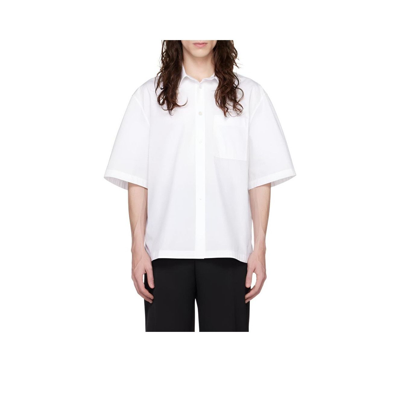 Bottega Veneta Bottega Veneta White Cotton Short Sleeve Shirt Size 46 Size US S / EU 44-46 / 1 - 9 Thumbnail