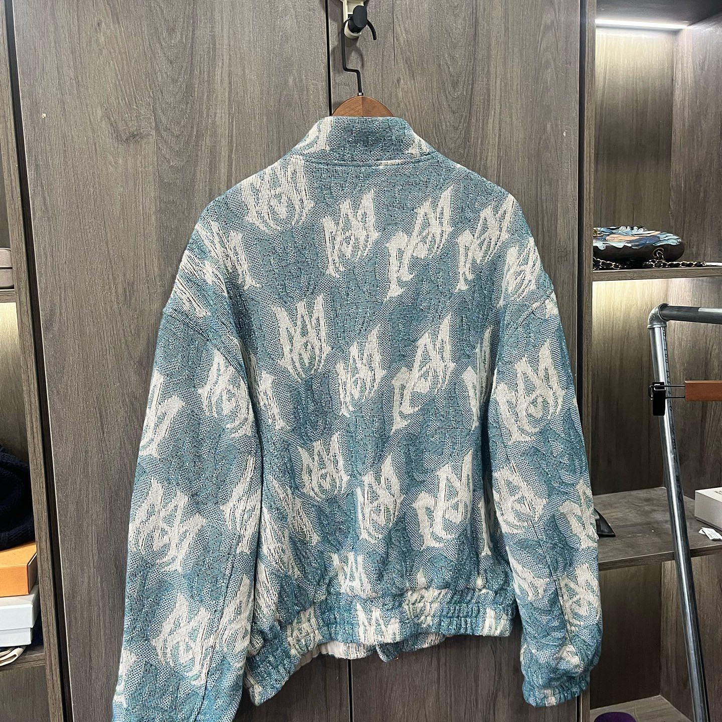 Amiri AMIRI Monogram Tapestry Bomber Jacket Size L Size US L / EU 52-54 / 3 - 8 Thumbnail