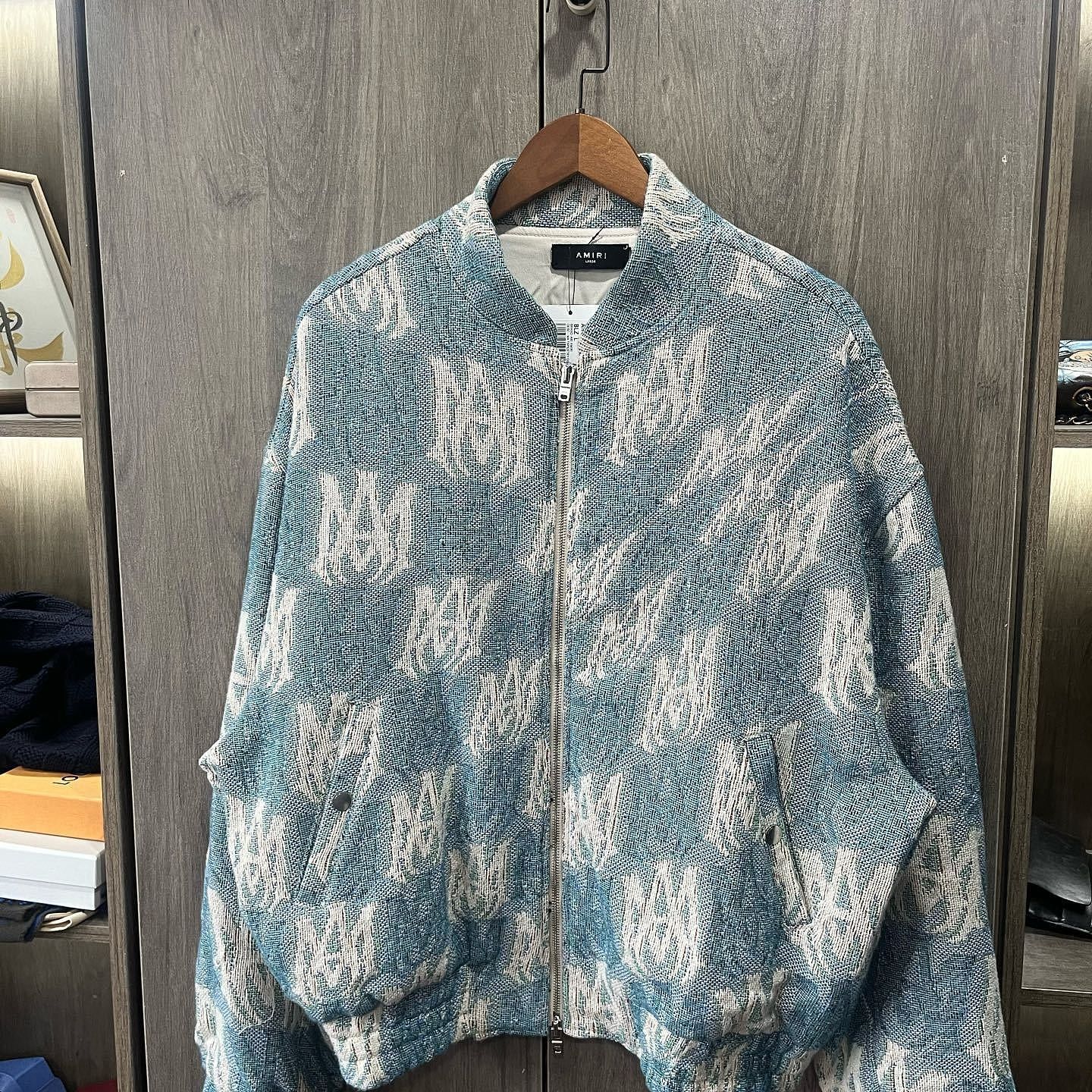 Amiri AMIRI Monogram Tapestry Bomber Jacket Size L Size US L / EU 52-54 / 3 - 7 Thumbnail