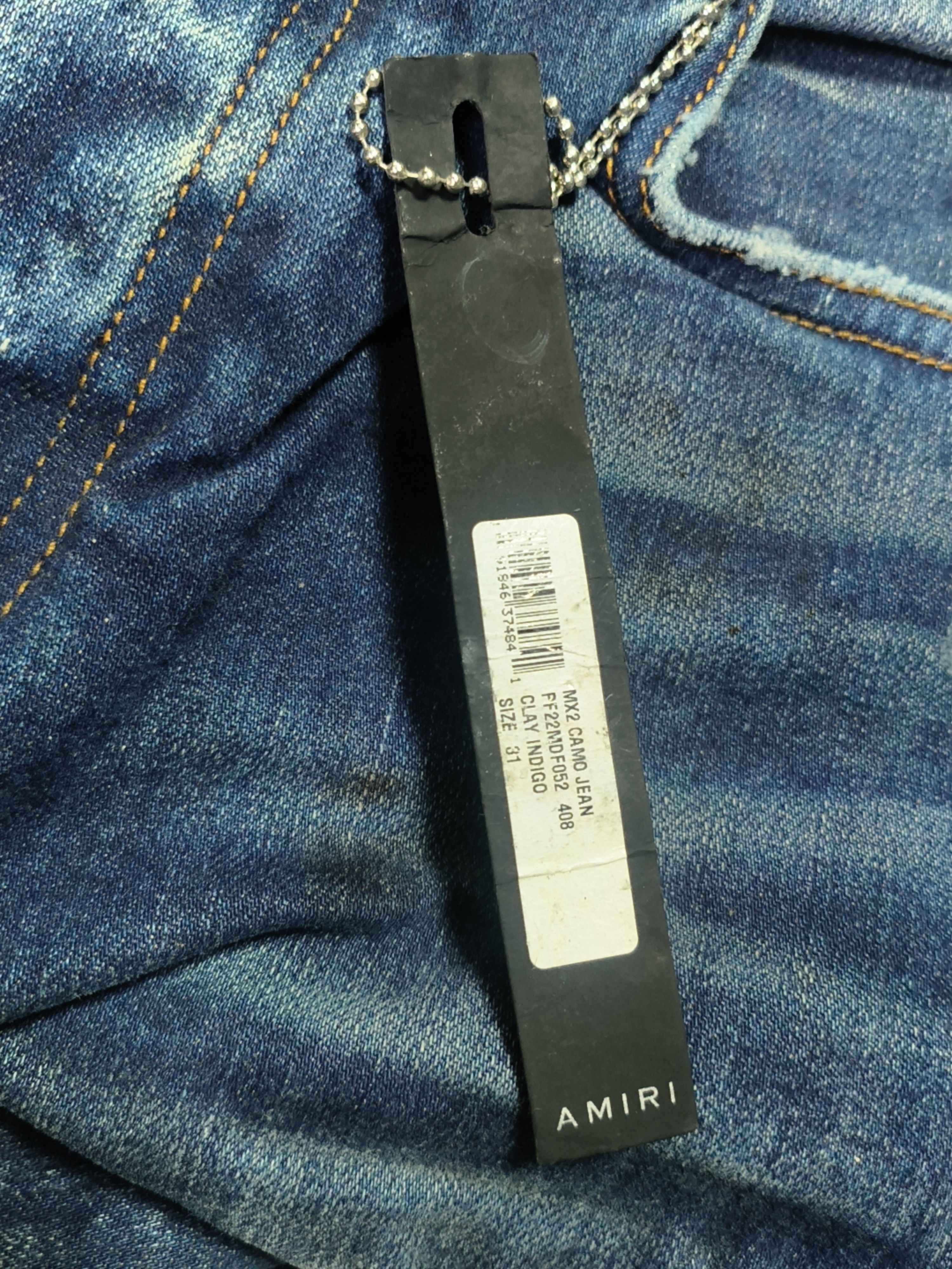 Amiri AMIRI Bandana Patch MX2 Jeans Size 31 Size US 31 - 5 Thumbnail