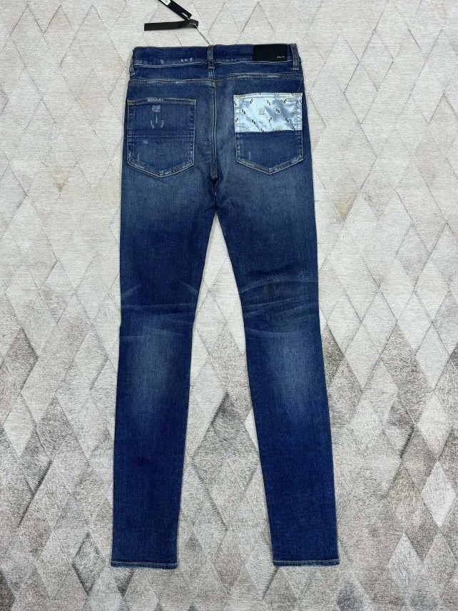 Amiri AMIRI Bandana Patch MX2 Jeans Size 31 Size US 31 - 2 Thumbnail