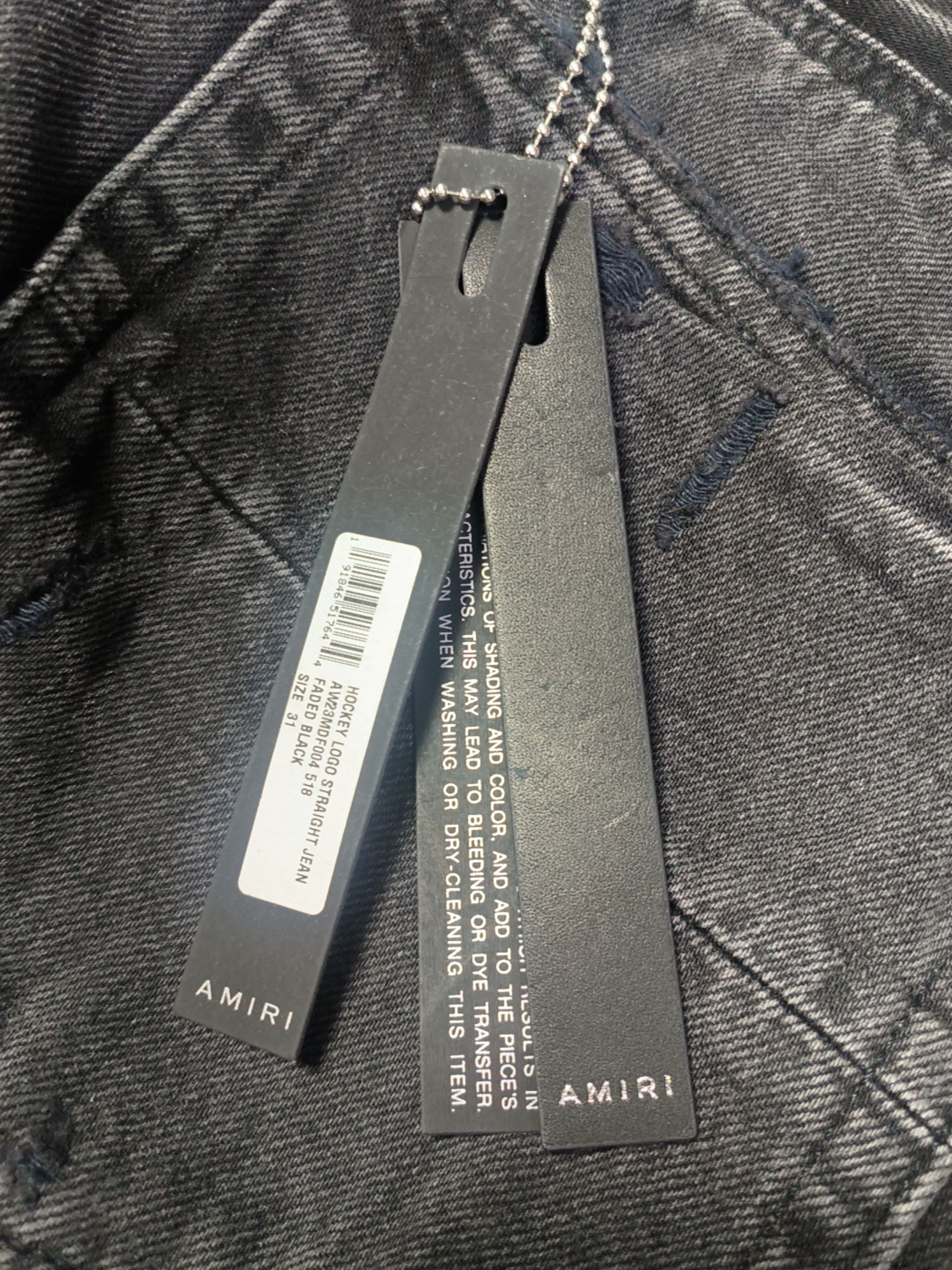 Amiri Amiri Logo Applique Jeans Size 31 Size US 31 - 5 Thumbnail