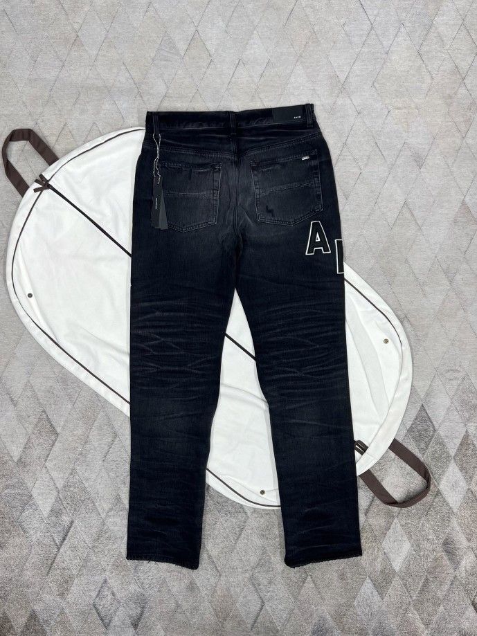 Amiri Amiri Logo Applique Jeans Size 31 Size US 31 - 2 Thumbnail