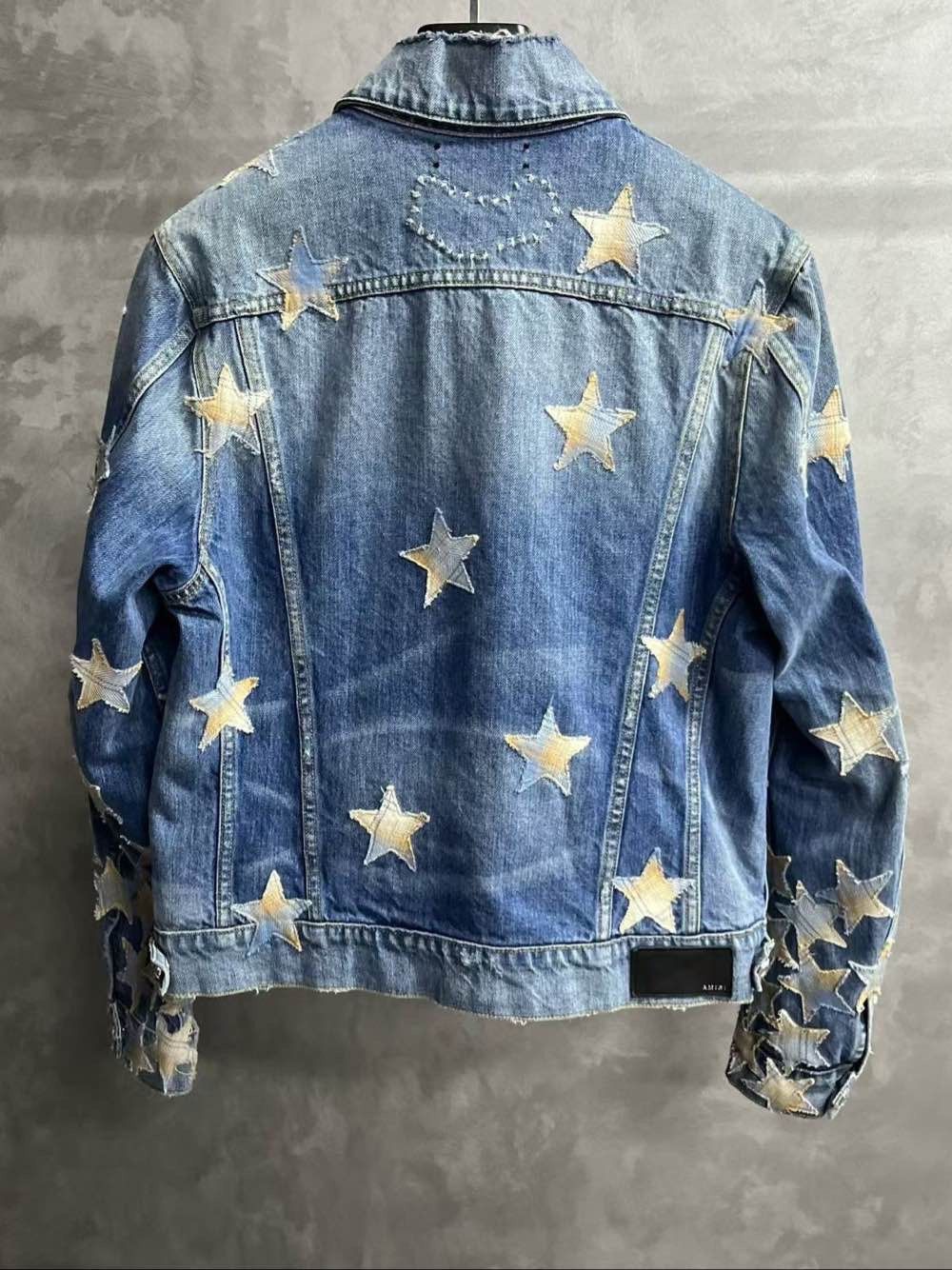 Amiri AMIRI Star Patch Denim Jacket Size L Size US L / EU 52-54 / 3 - 2 Thumbnail