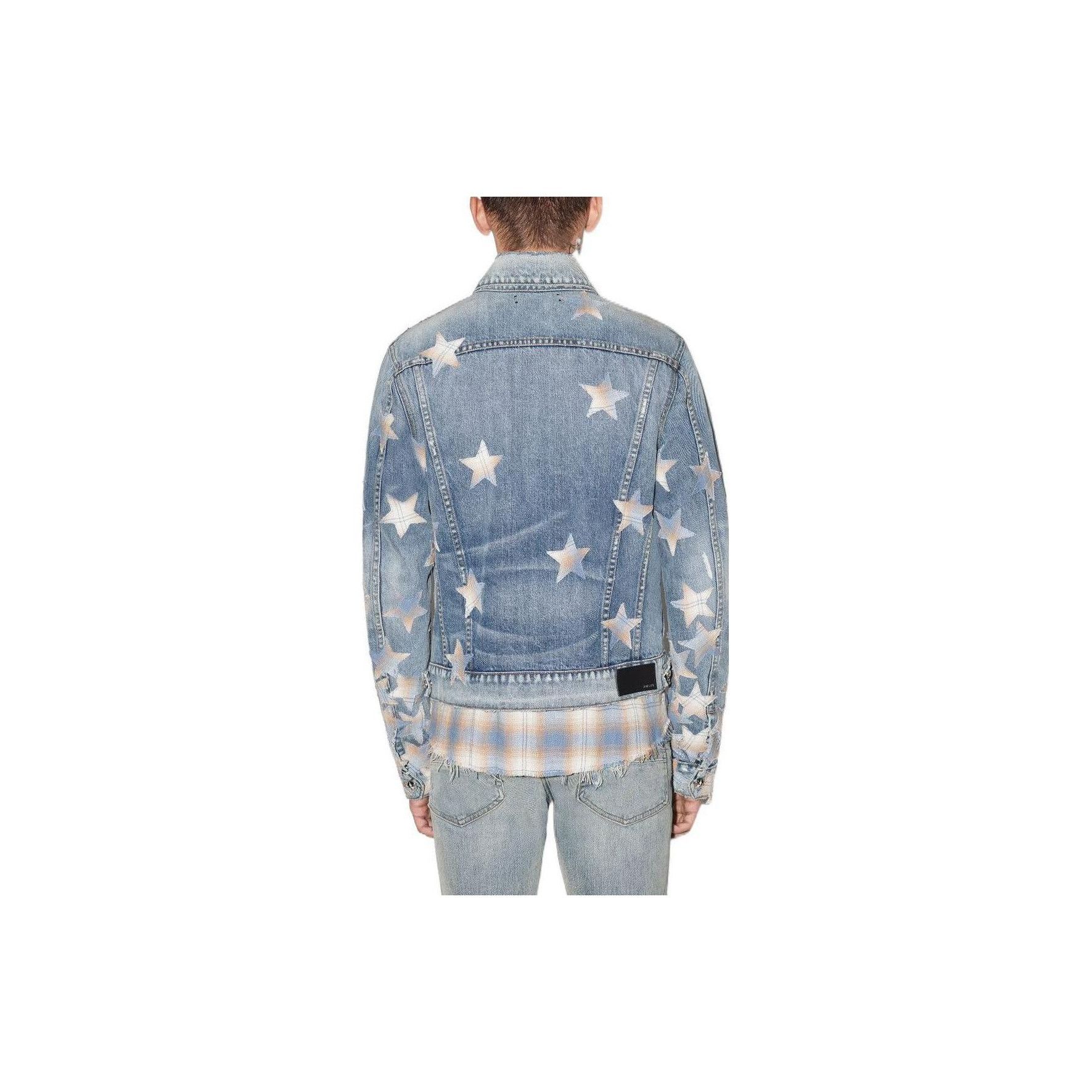 Amiri AMIRI Star Patch Denim Jacket Size L Size US L / EU 52-54 / 3 - 7 Thumbnail