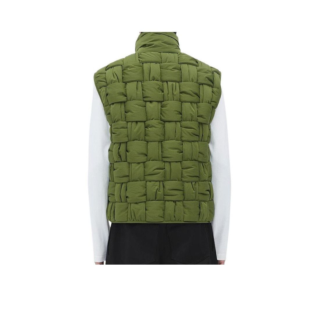 Bottega Veneta Bottega Veneta Woven Padded Vest Green Size L Size US L / EU 52-54 / 3 - 10 Thumbnail