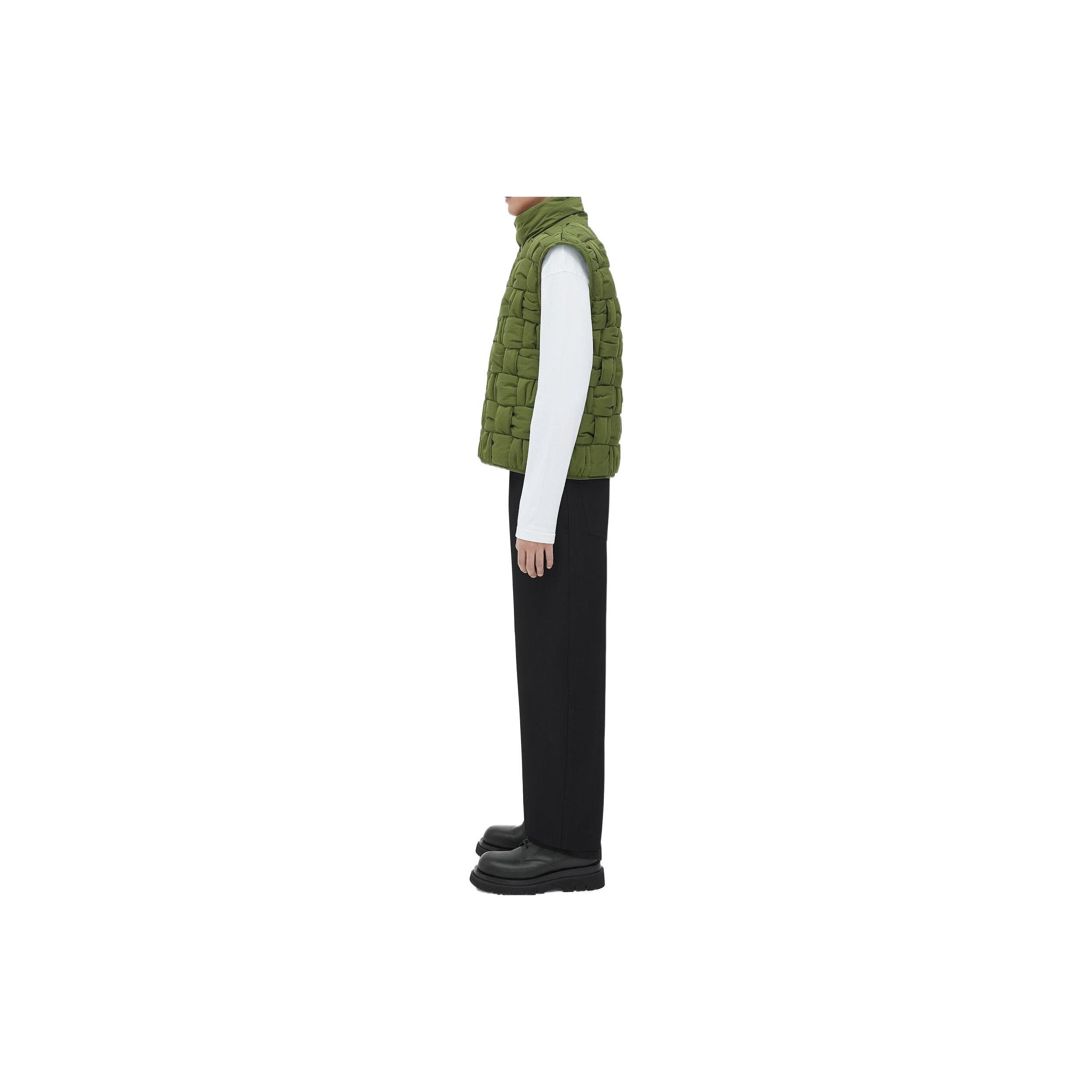 Bottega Veneta Bottega Veneta Woven Padded Vest Green Size L Size US L / EU 52-54 / 3 - 9 Thumbnail