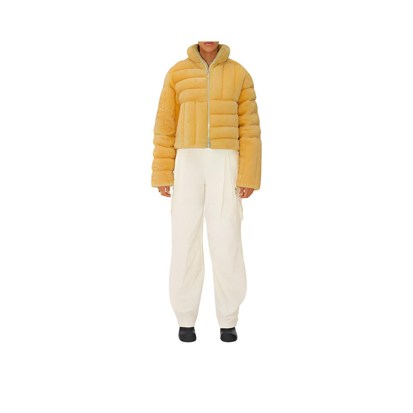 Bottega Veneta Bottega Veneta Yellow Shearling Jacket Size S Size S / US 4 / IT 40 - 7 Thumbnail