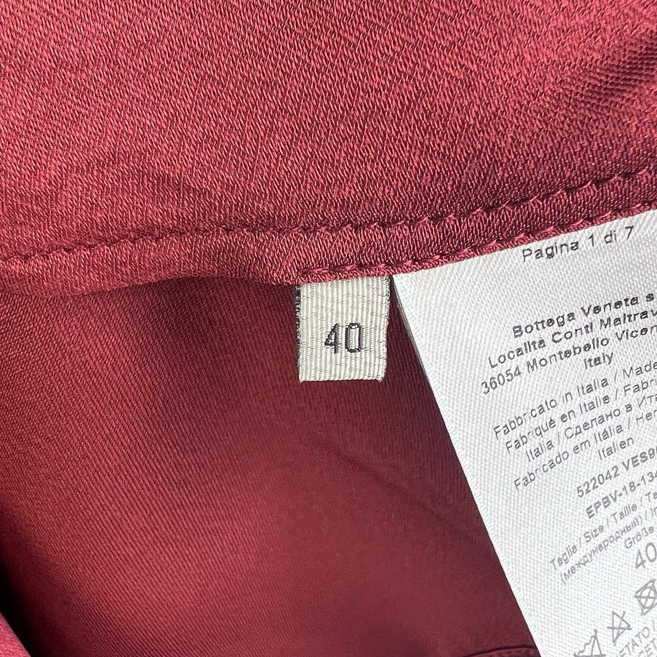 Bottega Veneta Bottega Veneta Red Pajama Button Up Size 40 Size S / US 4 / IT 40 - 5 Thumbnail
