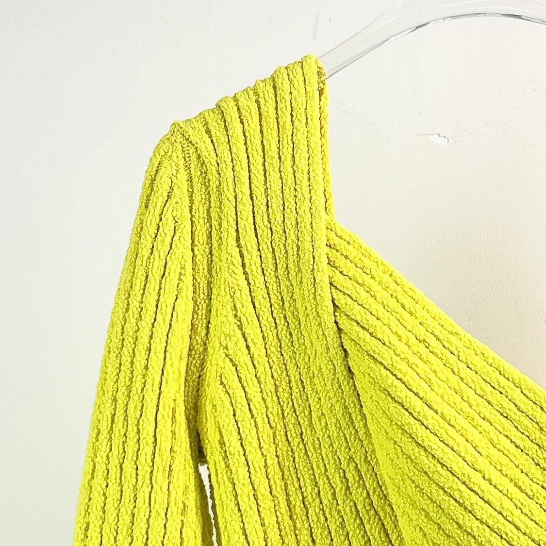 Bottega Veneta Bottega Veneta Ribbed Knit Sweater Yellow Size 38 Size XS / US 0-2 / IT 36-38 - 5 Thumbnail