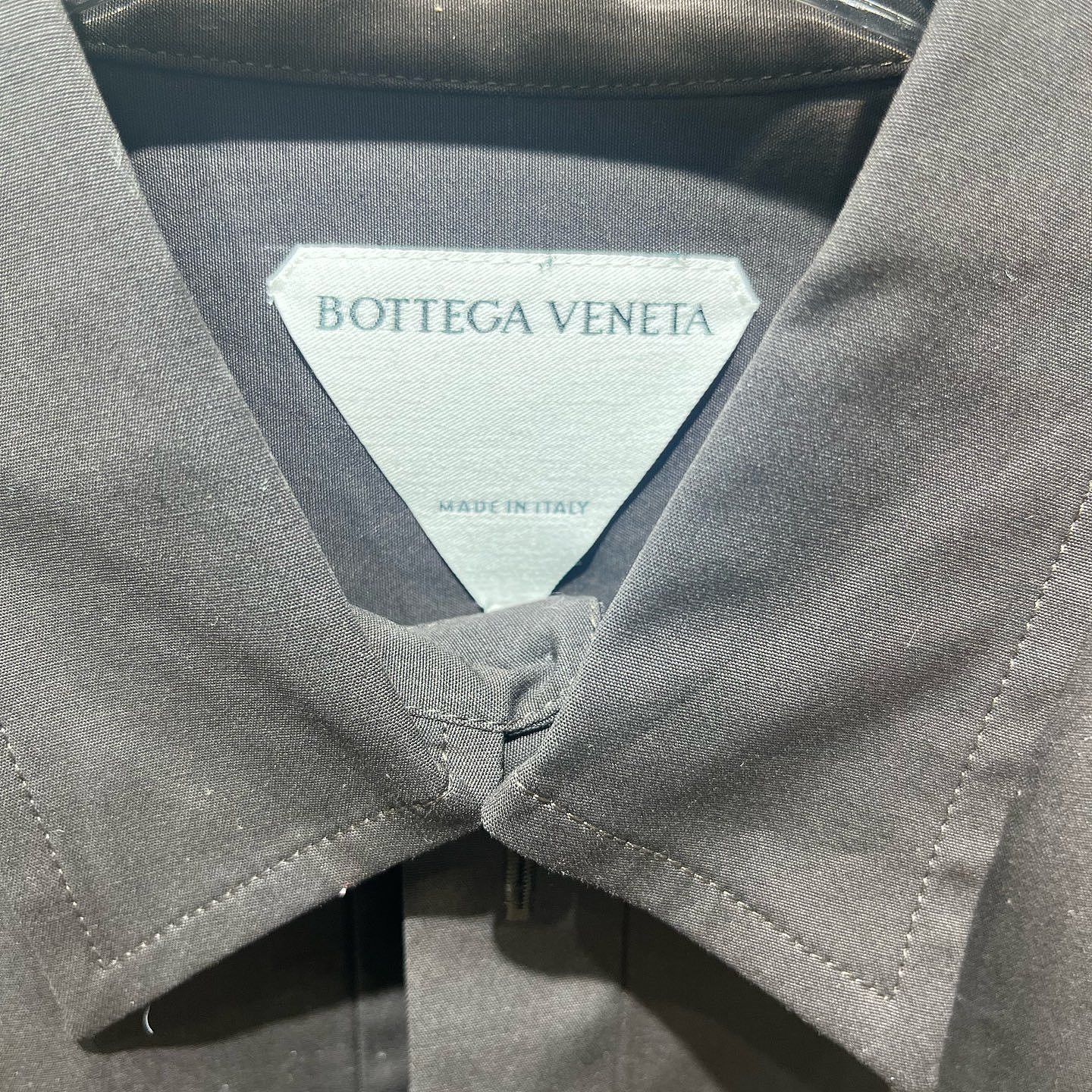 Bottega Veneta Bottega Veneta Geometric Detail Button Up Shirt Size 38 Size XS / US 0-2 / IT 36-38 - 3 Thumbnail